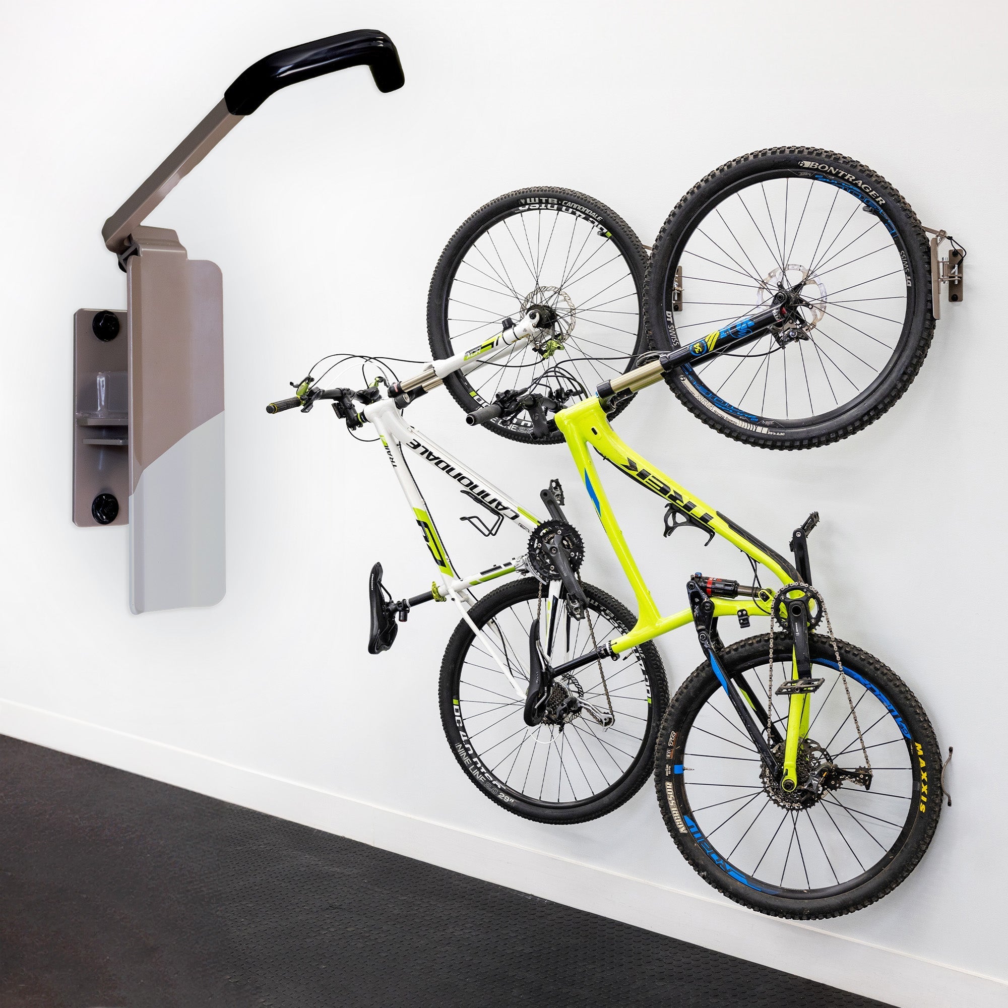 Swivel Mount Bike Storage Rack | 2 Bike Garage Wall Hooks | Mud | Backcountry Sportsman