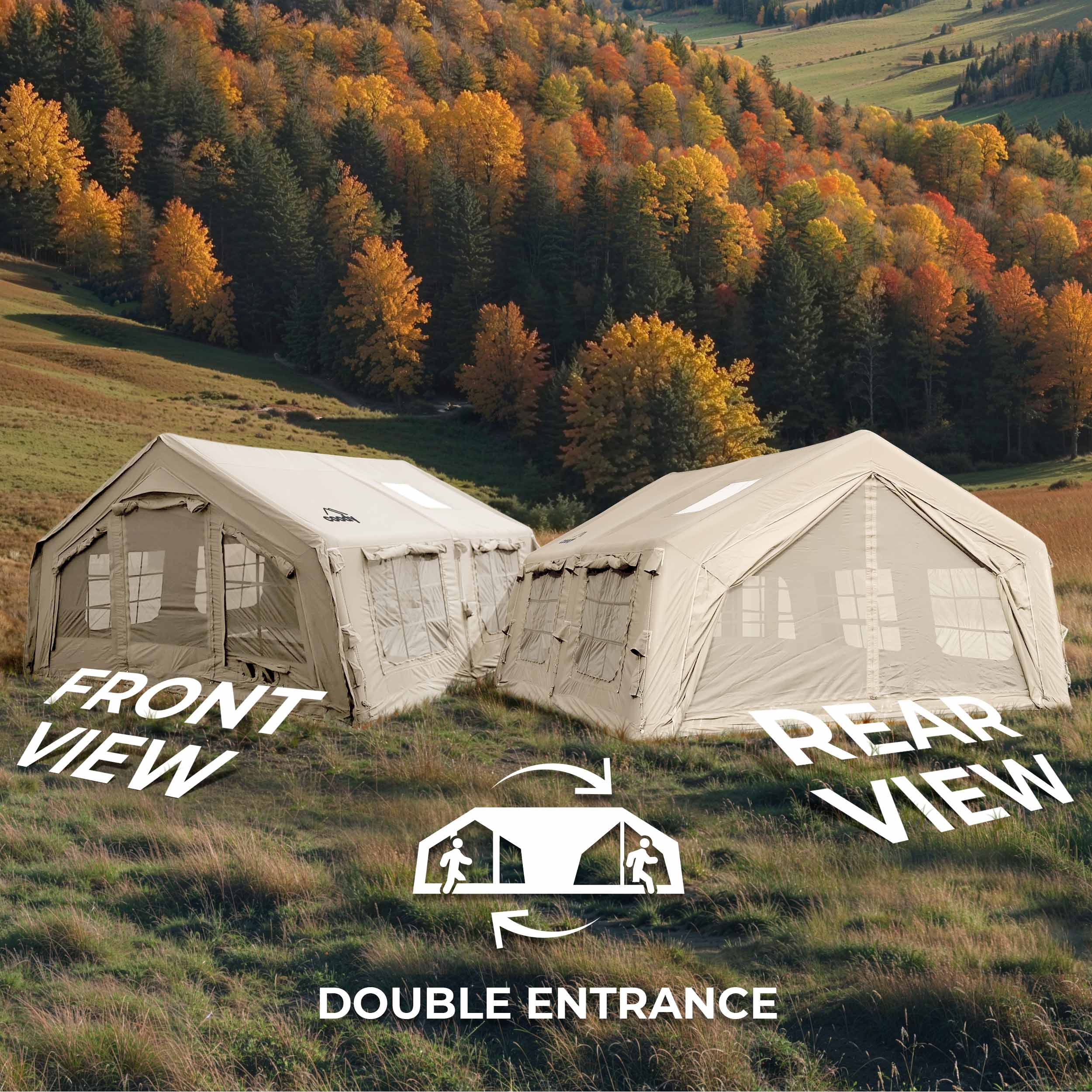 Coody 13.6 | RBM Outdoors Inflatable tent Koala 5 Beige + Stove Caminus M | Backcountry Sportsman