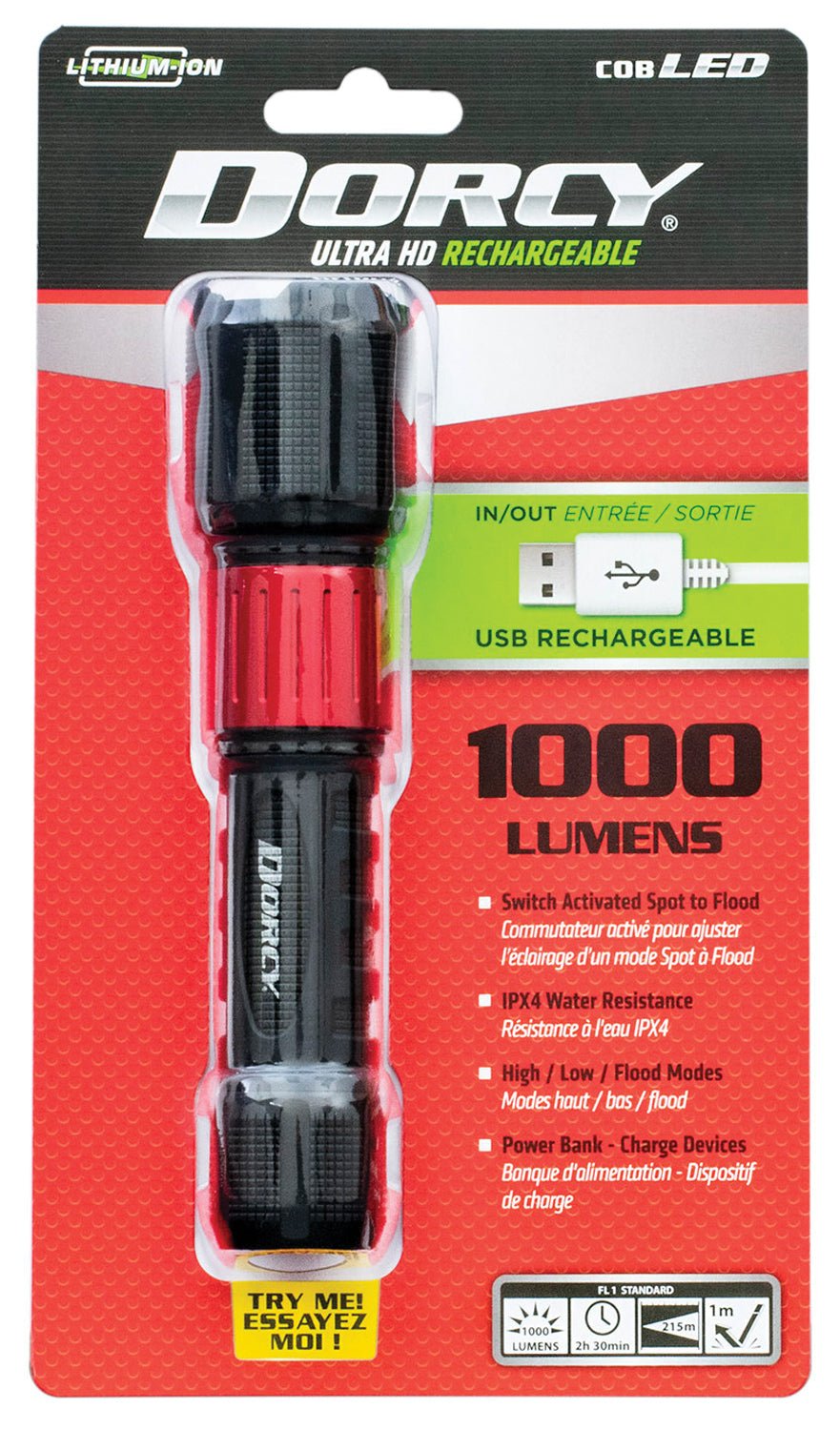 1000 L Rechargeable Flashlight | Backcountry Sportsman
