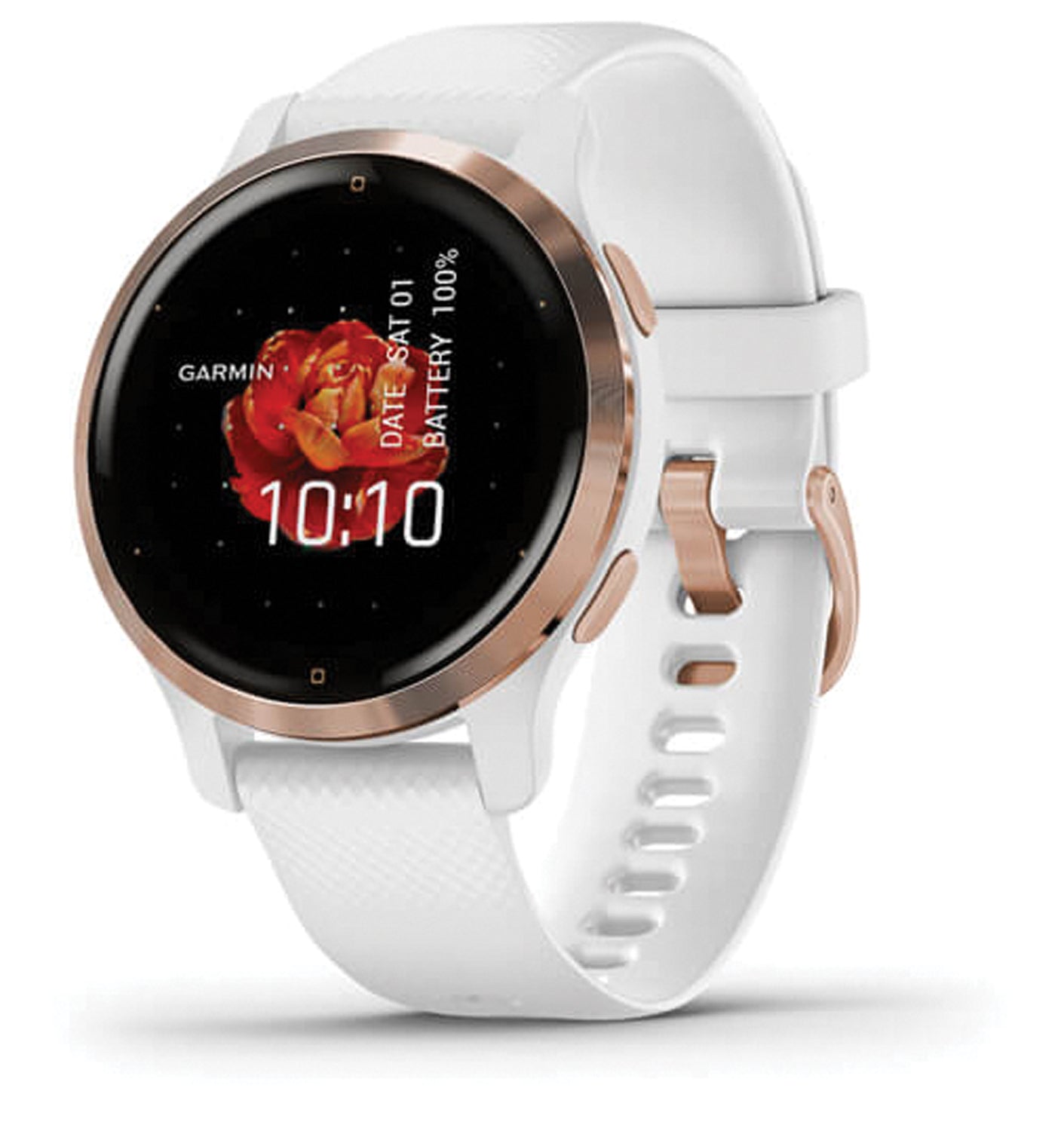 Venu 2 S Rose Gold Bezel/White | Backcountry Sportsman