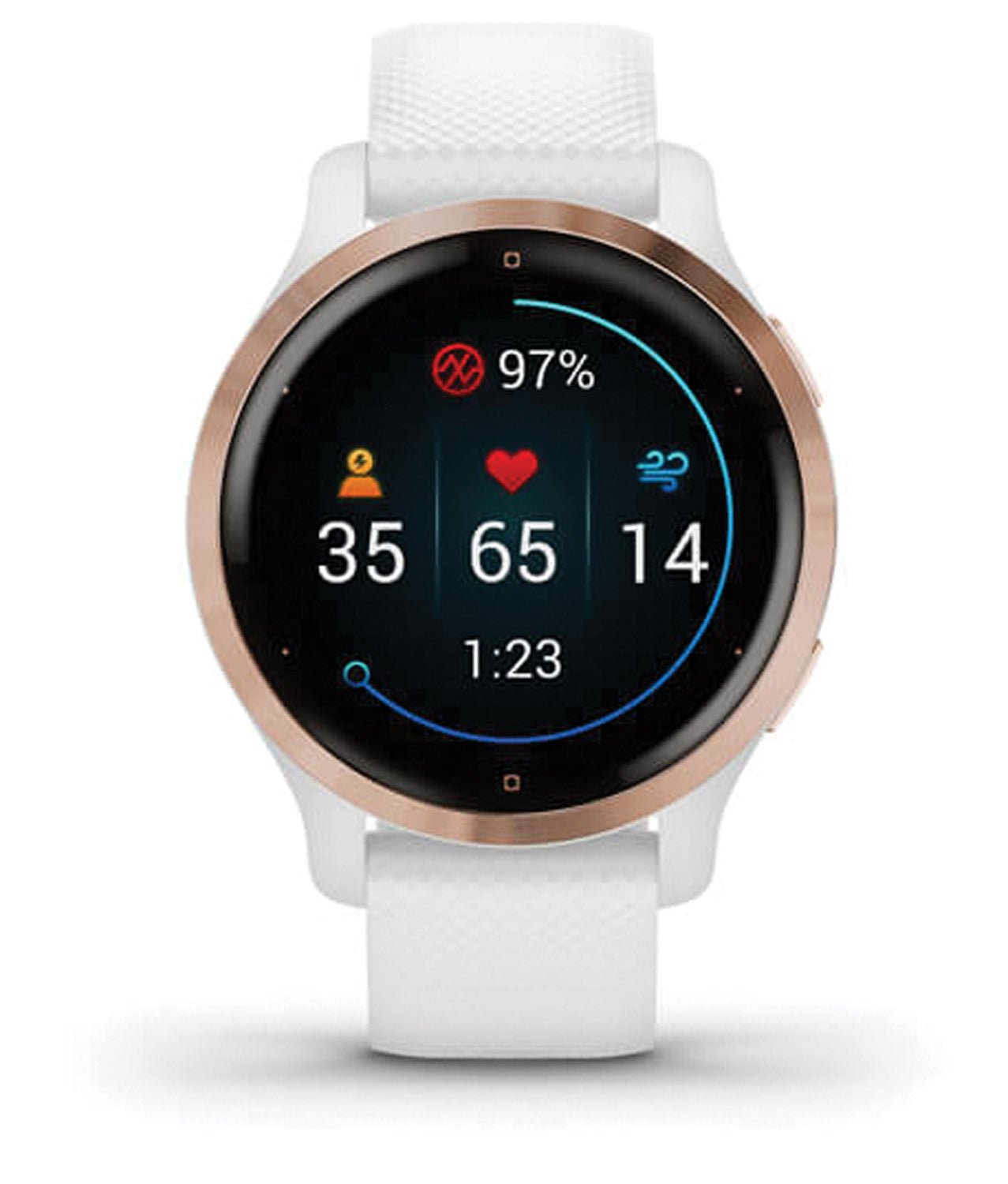 Venu 2 S Rose Gold Bezel/White | Backcountry Sportsman