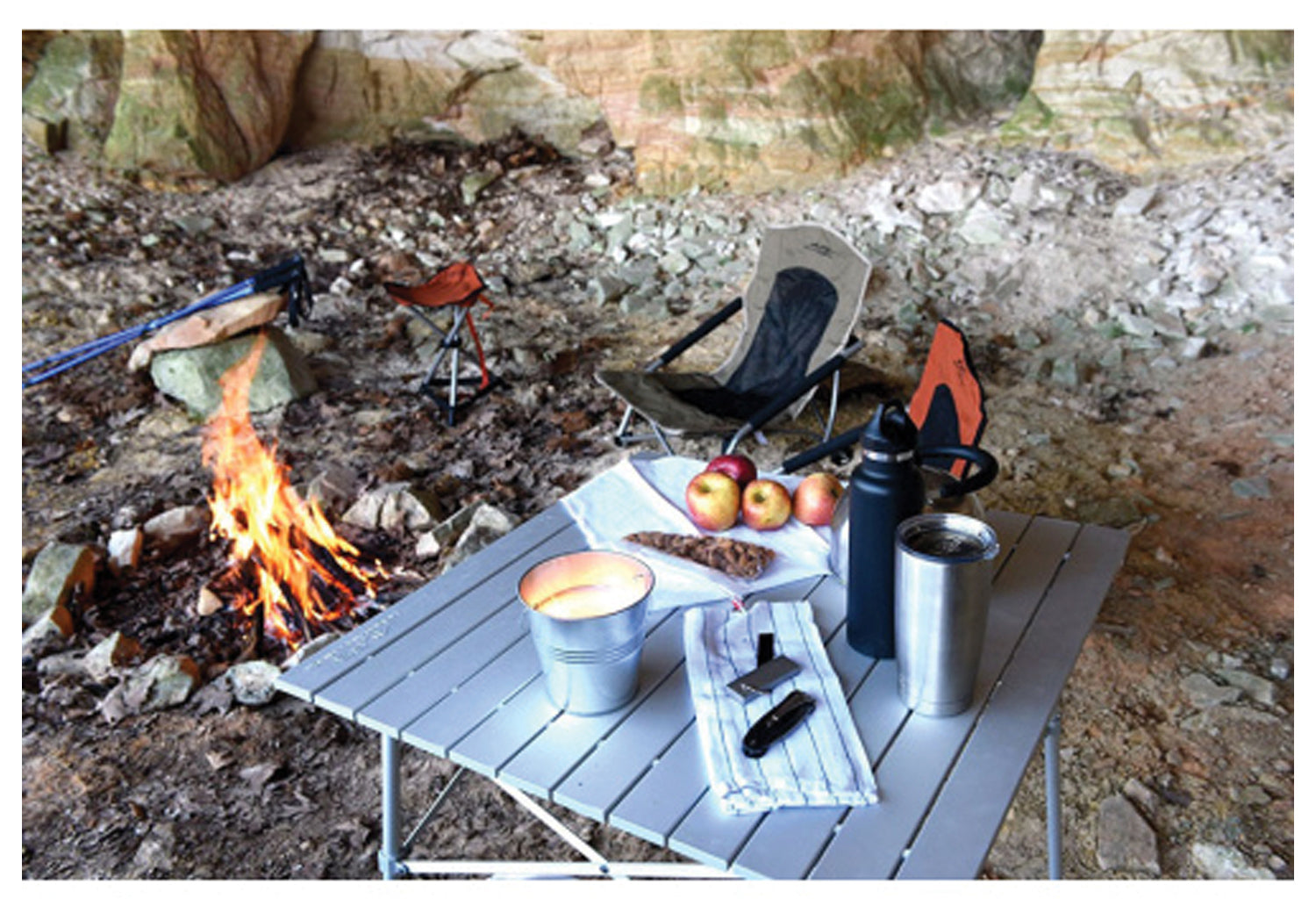 Camp Table Silver