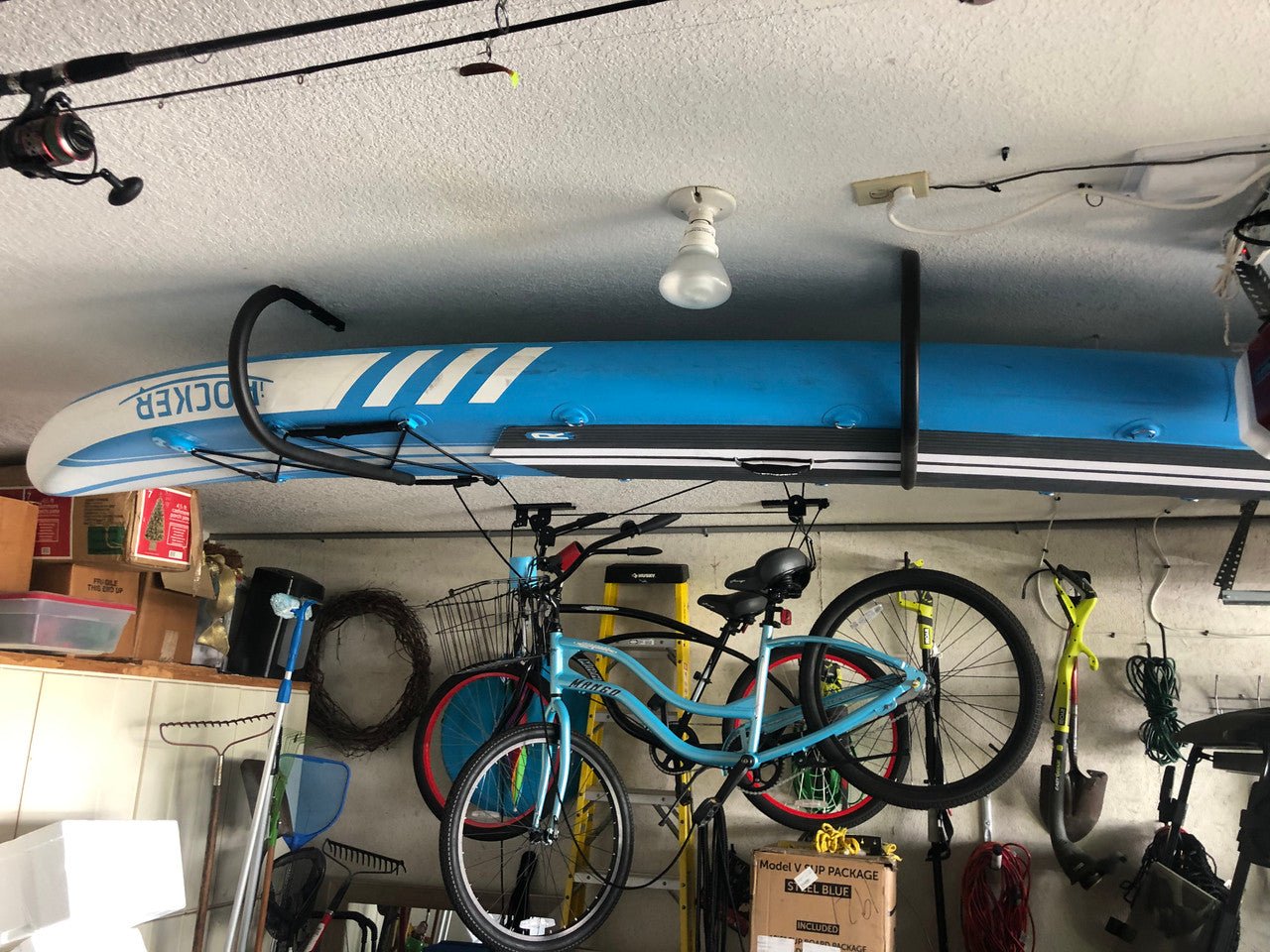 Hi-Port 1 | Surfboard Storage Ceiling Rack | Holds 50 lbs | Backcountry Sportsman
