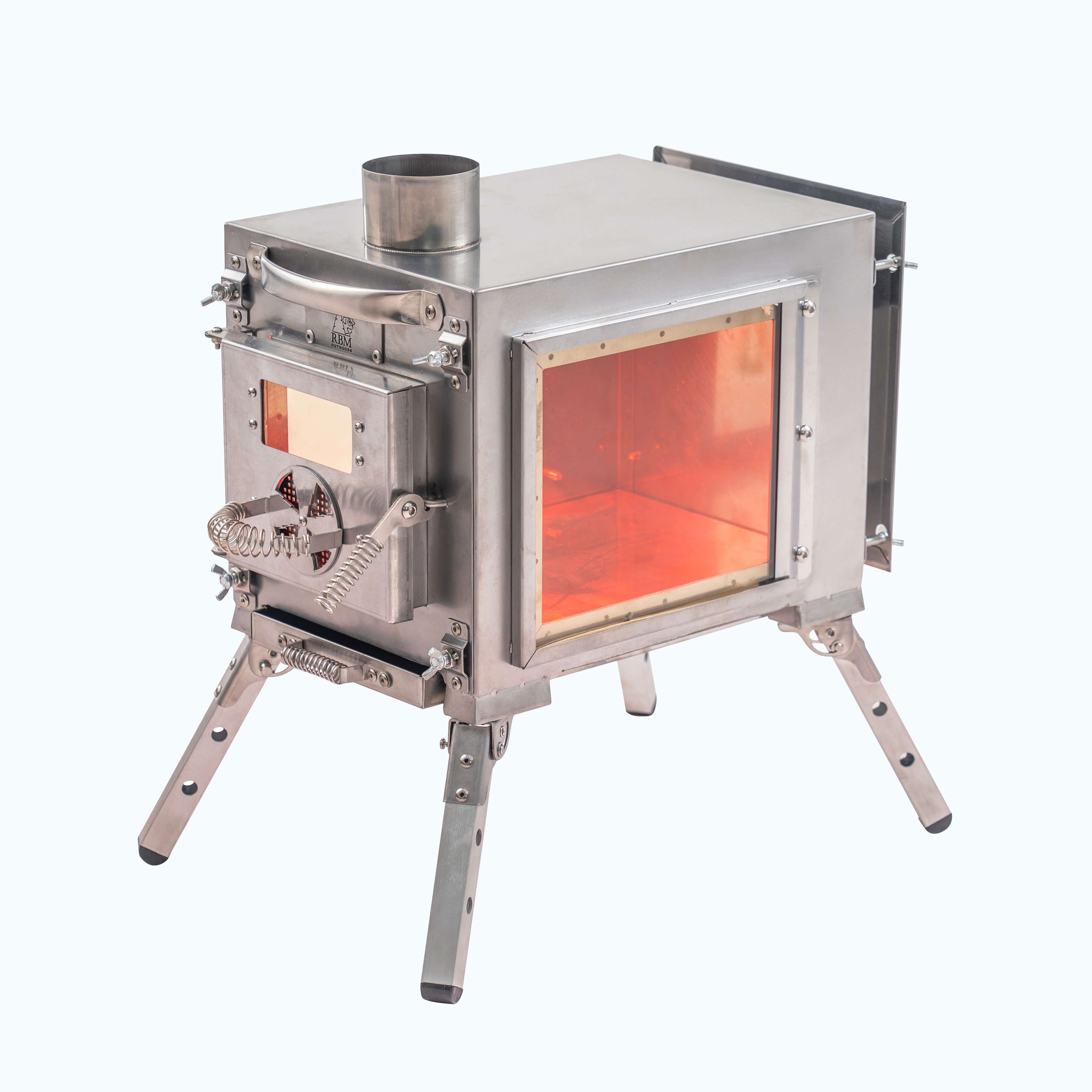 Small Wood Stove With Fire-Resistant Glass "Caminus S" | Backcountry Sportsman