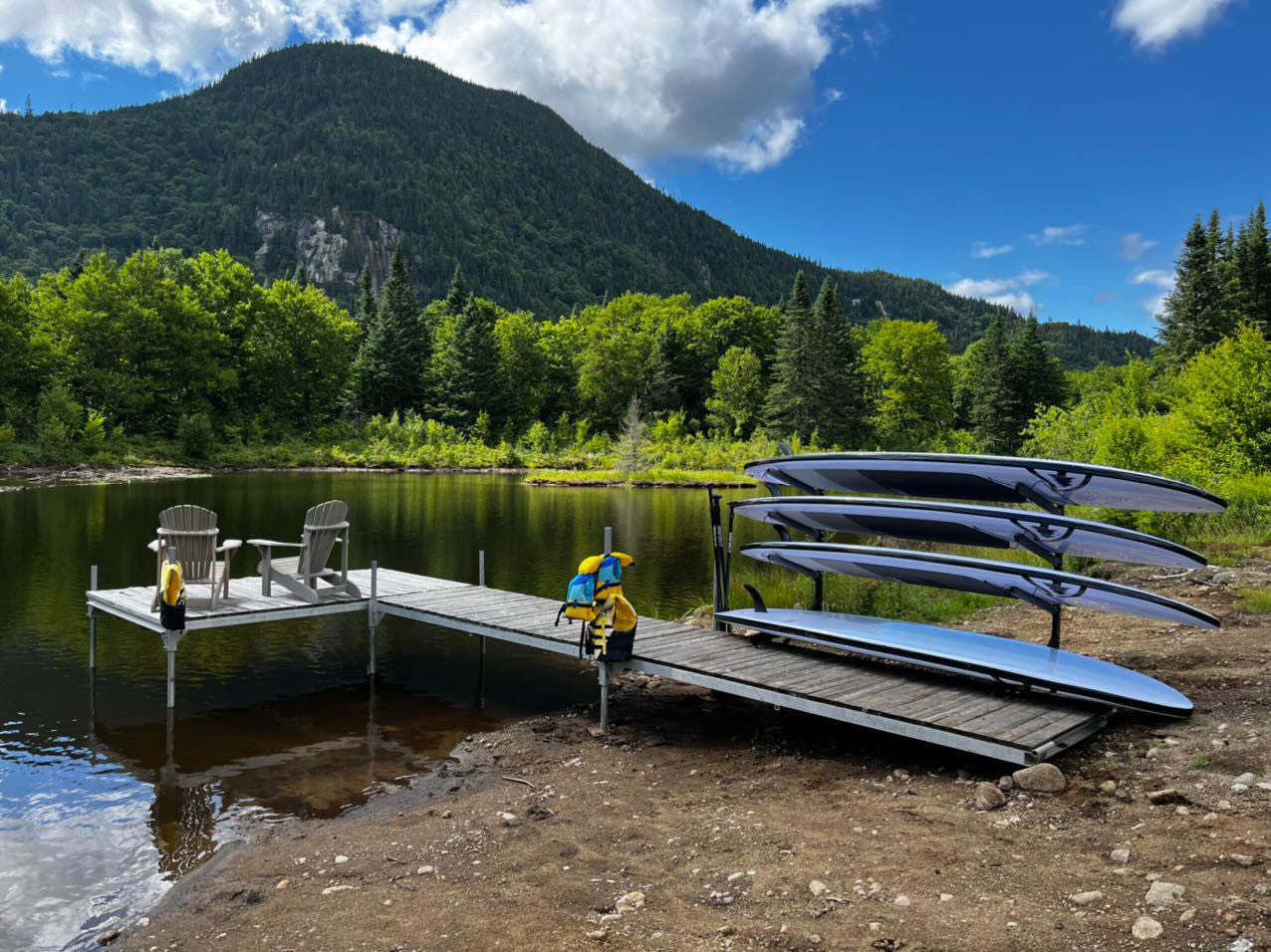 Broadwater Paddleboard Storage | Adjustable Dock Rack | Over The Water | 4 Levels | Backcountry Sportsman