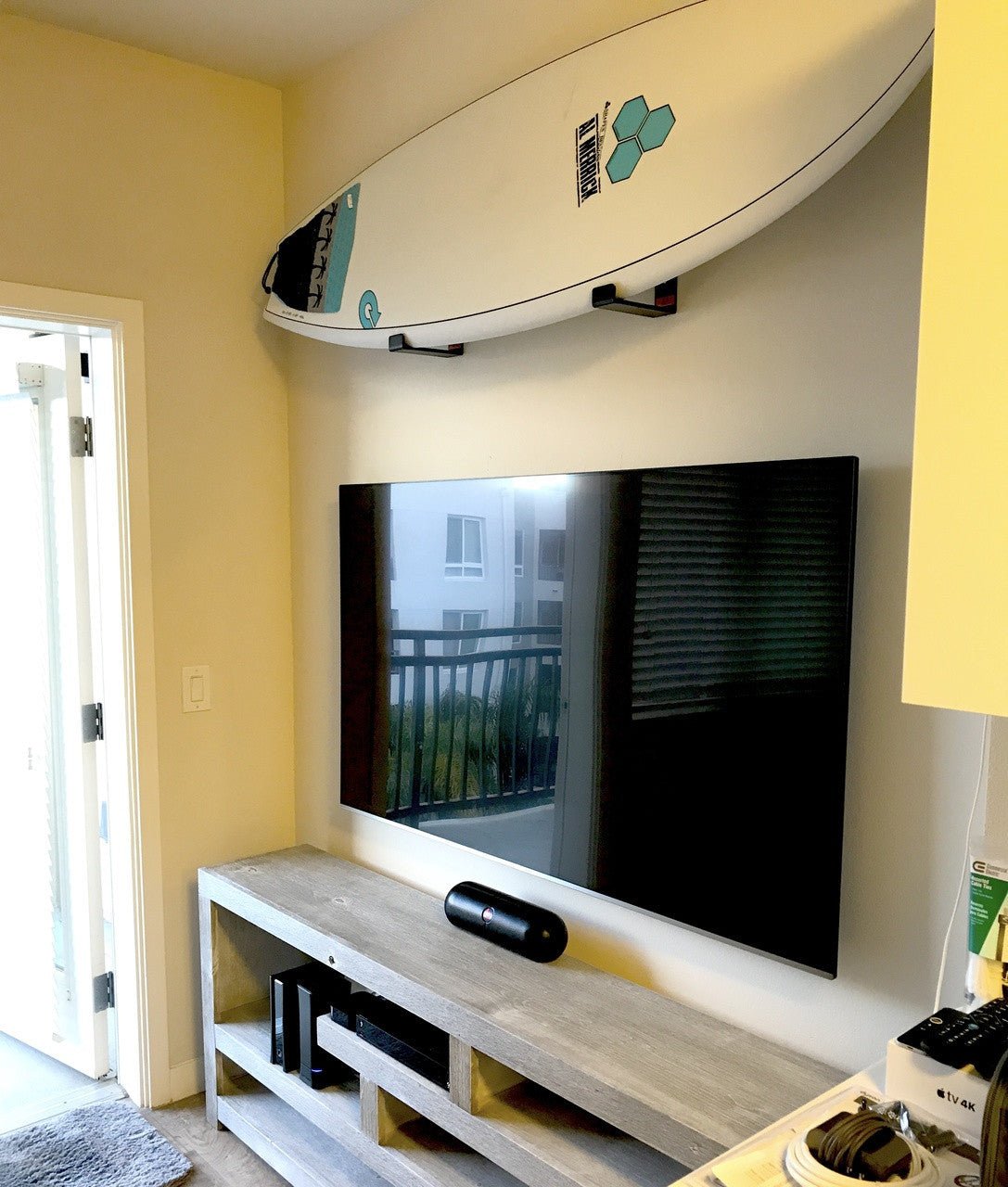 Kirra Minimalist Surfboard Display Rack | Holds 30 lbs | Backcountry Sportsman