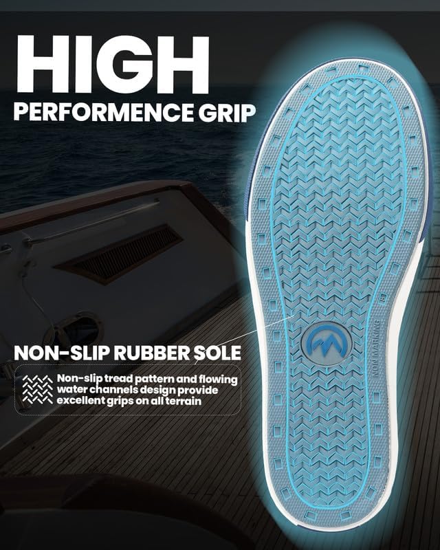 OutdoorMaster Mens Deck Boots Waterproof Anti-Slip Rubber Rain Boots Breathable Saltwater Deck Shoes For Fishing Boating Camping Sailing | Backcountry Sportsman