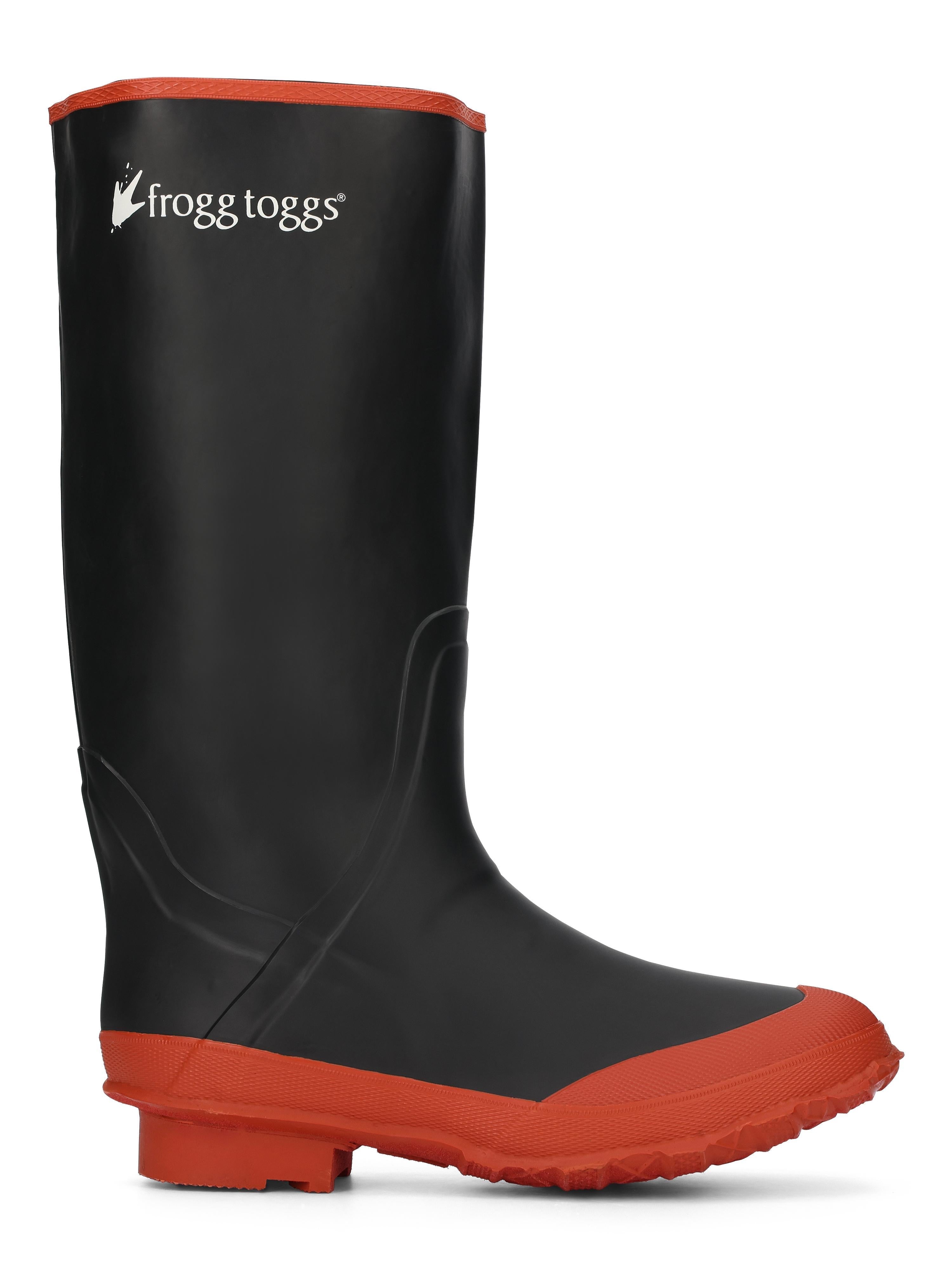 16" Black Utility Boot | Black and Red