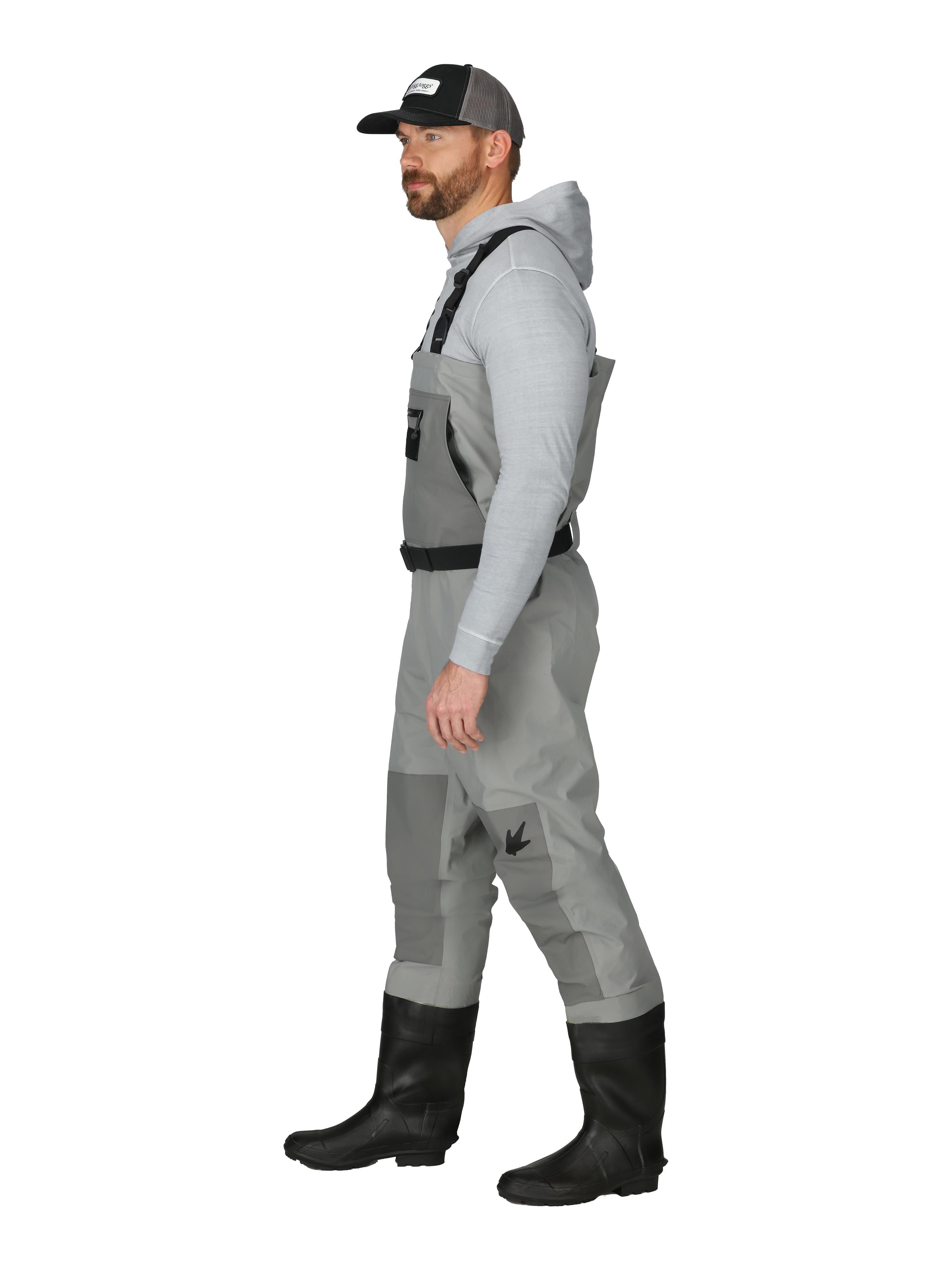 Men's Hellbender PRO Bootfoot Lug Sole Chest Wader | Gray