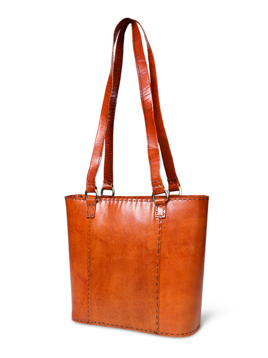 Solid Structure Tan Leather Mini Tote | Backcountry Sportsman