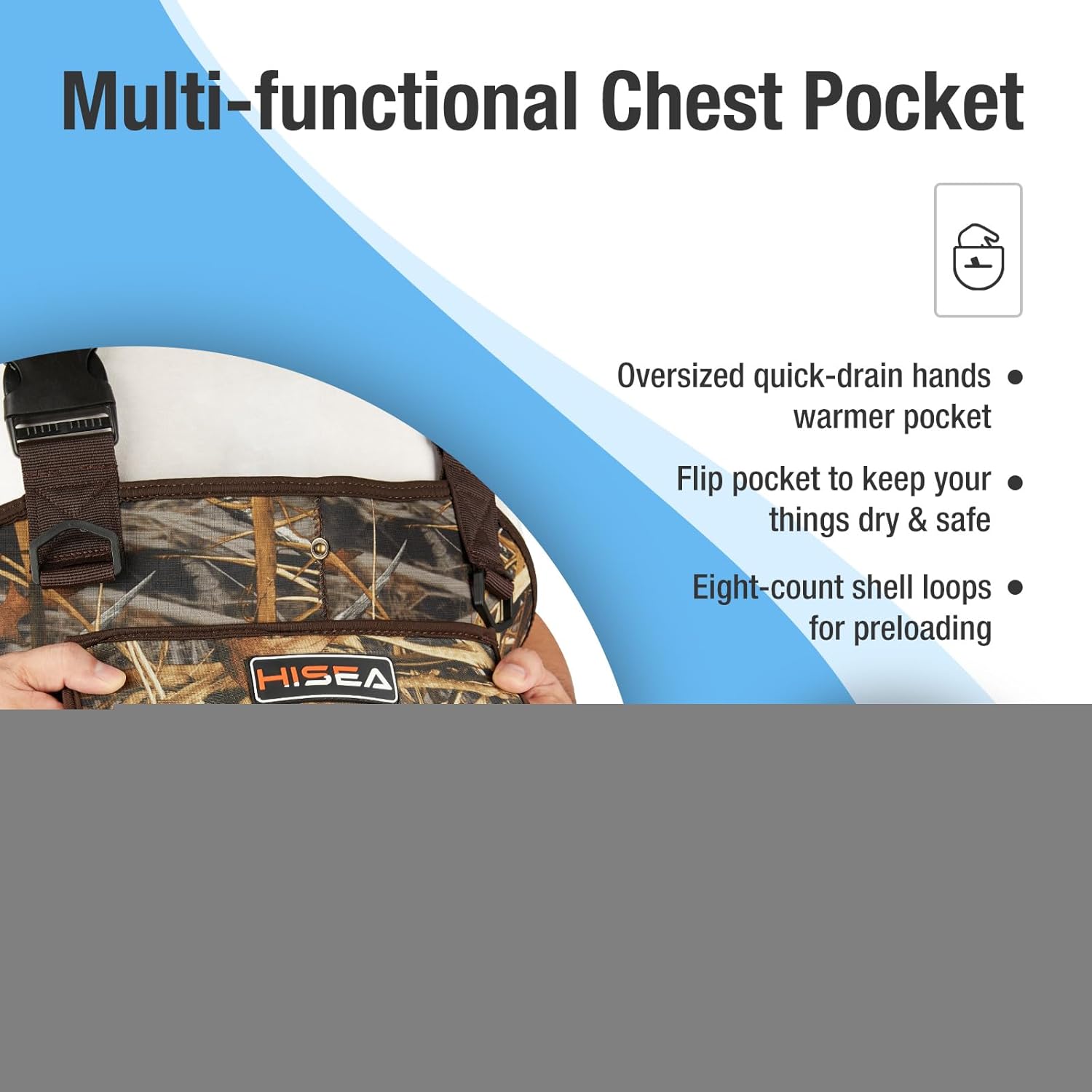 HISEA Hunting Waders Neoprene Chest Waders for Men with 800G Insulated Boots Waterproof Neoprene Bootfoot Waders | Backcountry Sportsman