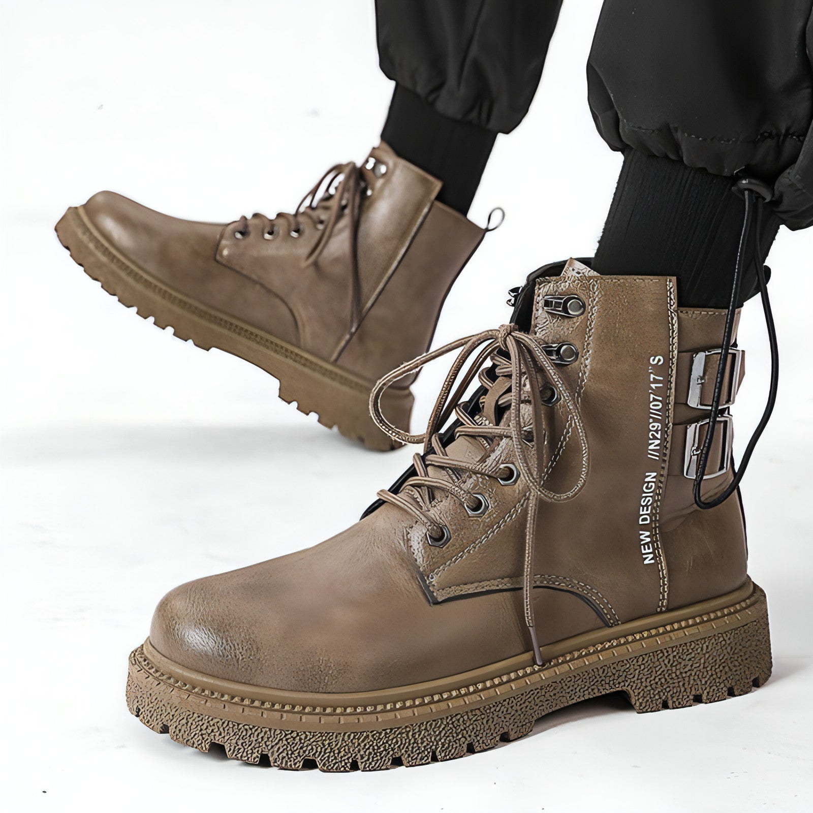 winter thick bottom hiking boots men - 2