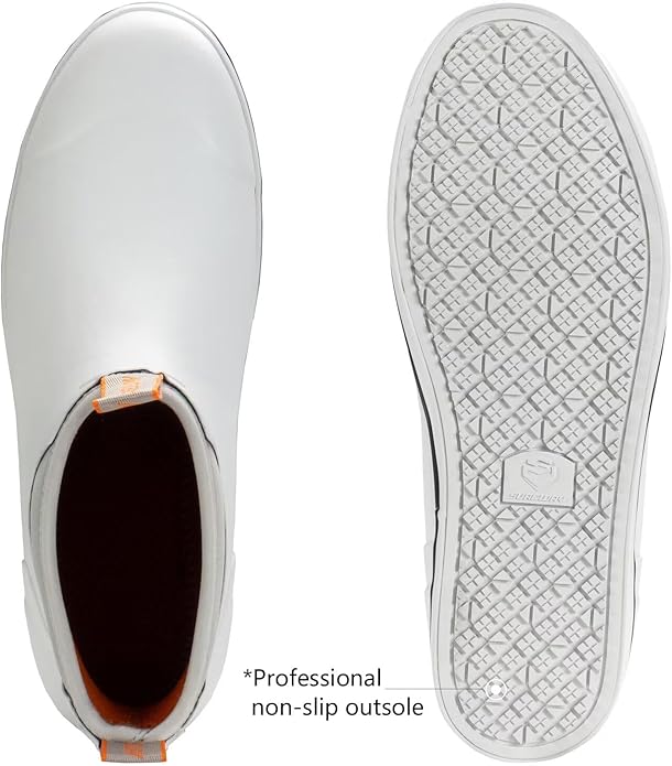 SUREWAY Mens Deck Boots Professional Non-Slip Fishing & Ankle Deck Boot Waterproof Rain Boots | Backcountry Sportsman