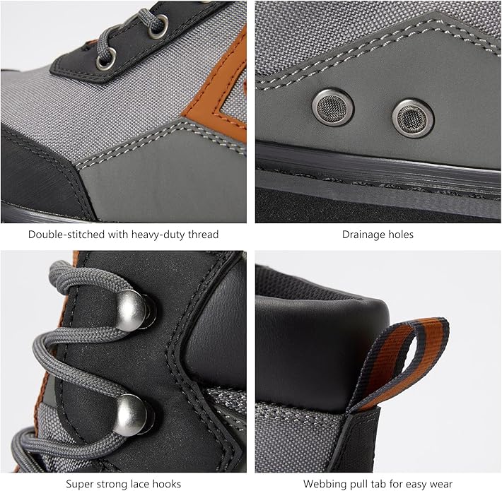 BASSDASH Men’s Wading Boots Lightweight Anti-Slip Rubber Sole Fly Fishing Wading Shoes | Backcountry Sportsman