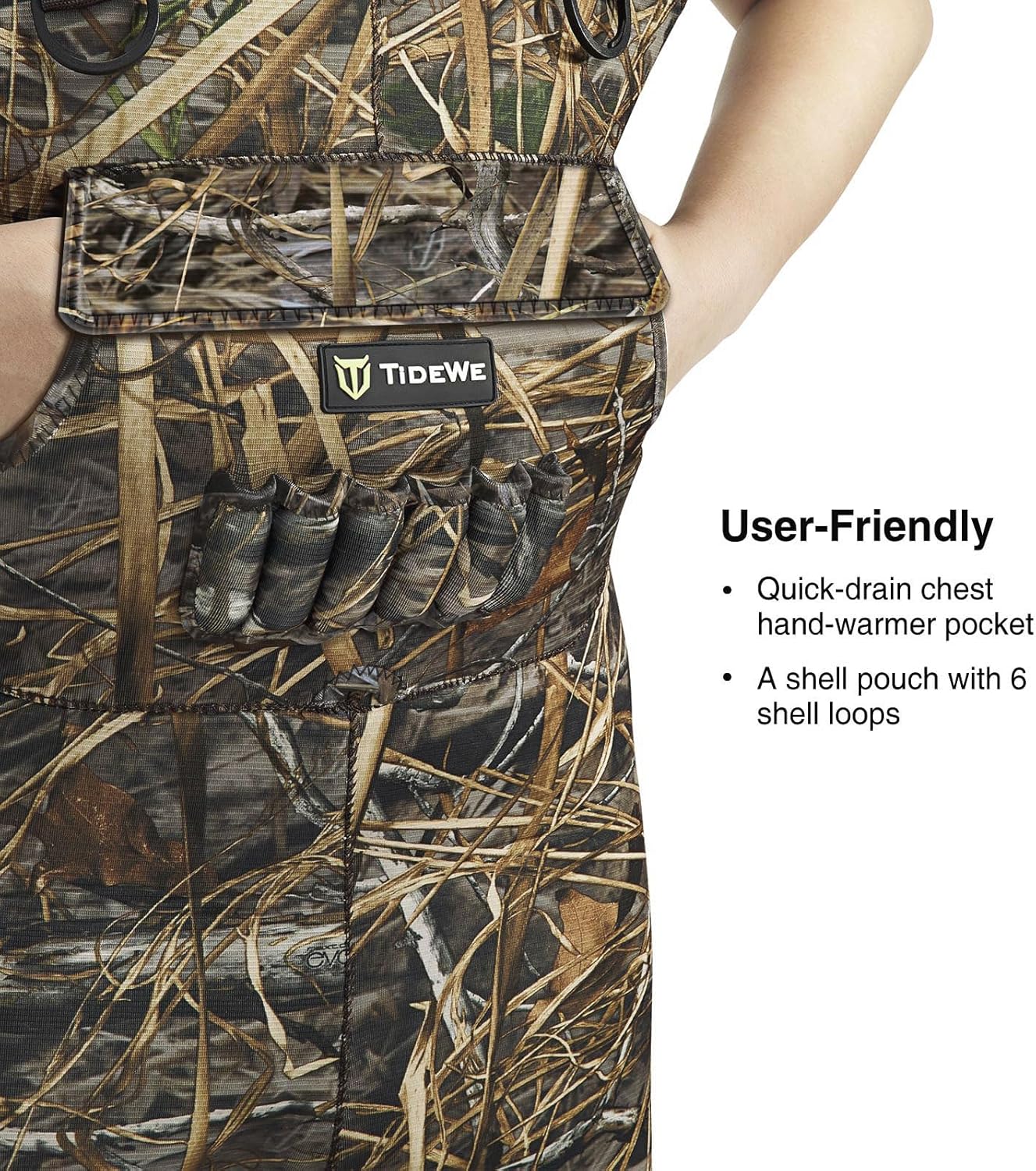 TIDEWE Chest Waders with Boot Hanger Hunting Waders for Men Next Camo Evo with 600G Insulation Waterproof Cleated Neoprene Bootfoot Wader Insulated Hunting & Fishing Waders (Size 9) | Backcountry Sportsman