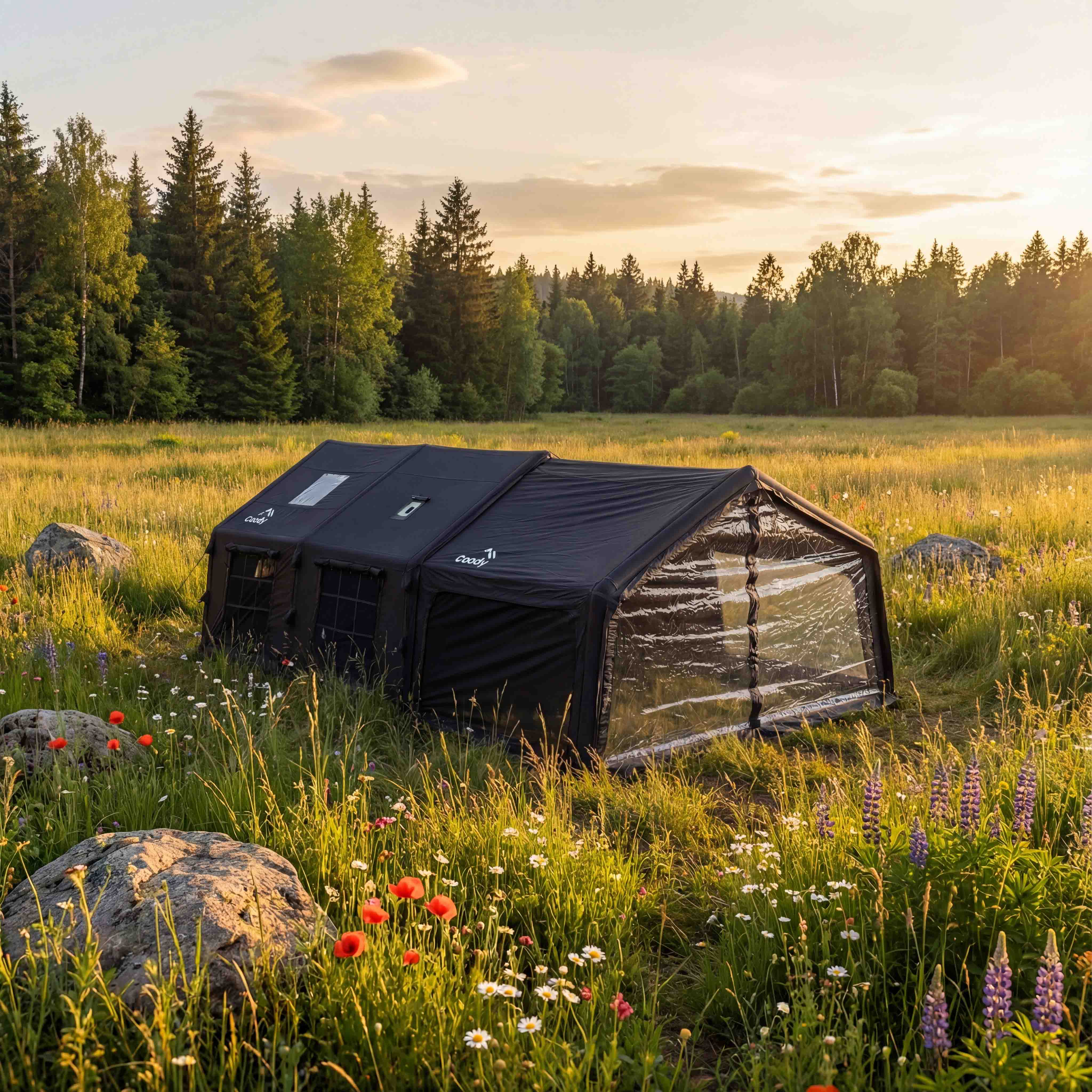 Coody AirTarp Black - Inflatable Canopy for Tent 17.2, 13.6, Hub, 10.0