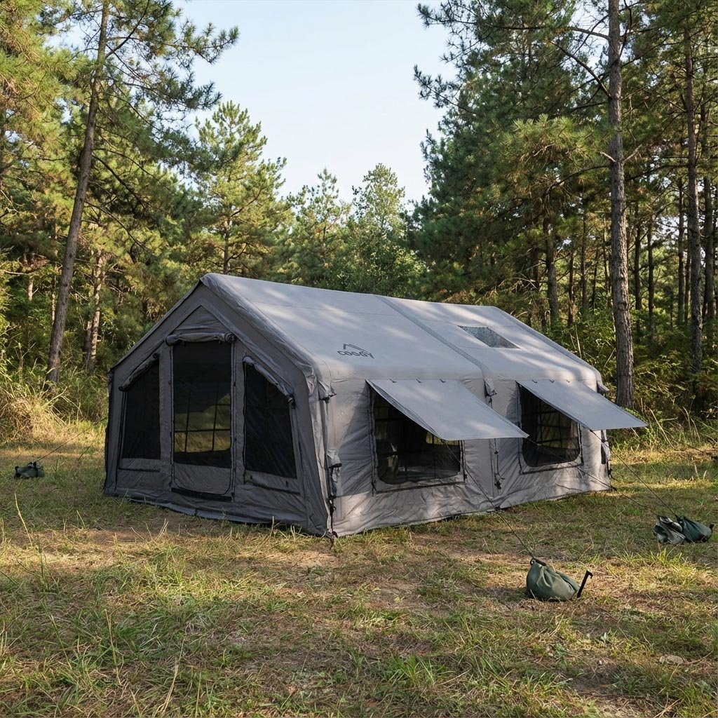 Coody 17.2 (Koala-7) Gray Inflatable Tent House for Camping (2-10 person) | Backcountry Sportsman