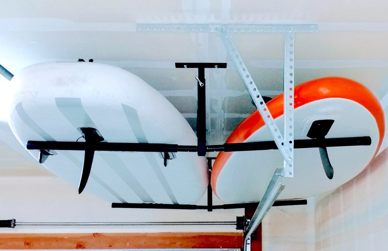 Hi-Port 2 | SUP & Surfboard Adjustable Ceiling Storage Rack | Double | Holds 150 lbs | Backcountry Sportsman