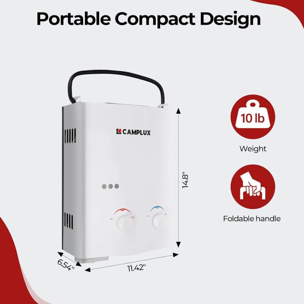 Camplux AY132P43 Portable Propane Water Heater Pump Kit | Backcountry Sportsman