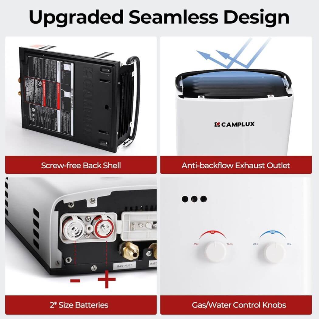 Camplux AY132P43 Portable Propane Water Heater Pump Kit | Backcountry Sportsman