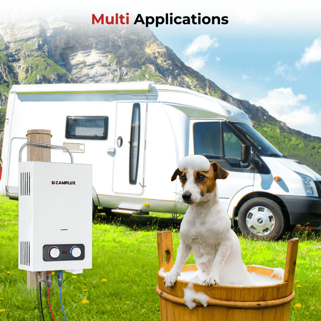 Camplux BD158 Tankless Propane Water Heater Portable | Backcountry Sportsman