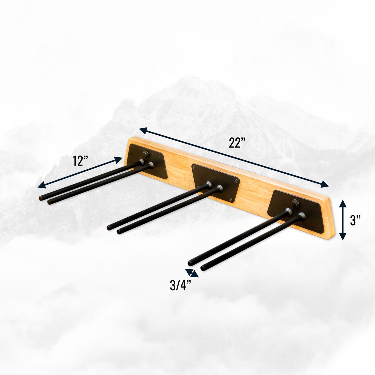Burlington Ski Storage Rack | Holds 6 Pairs of Skis | Backcountry Sportsman