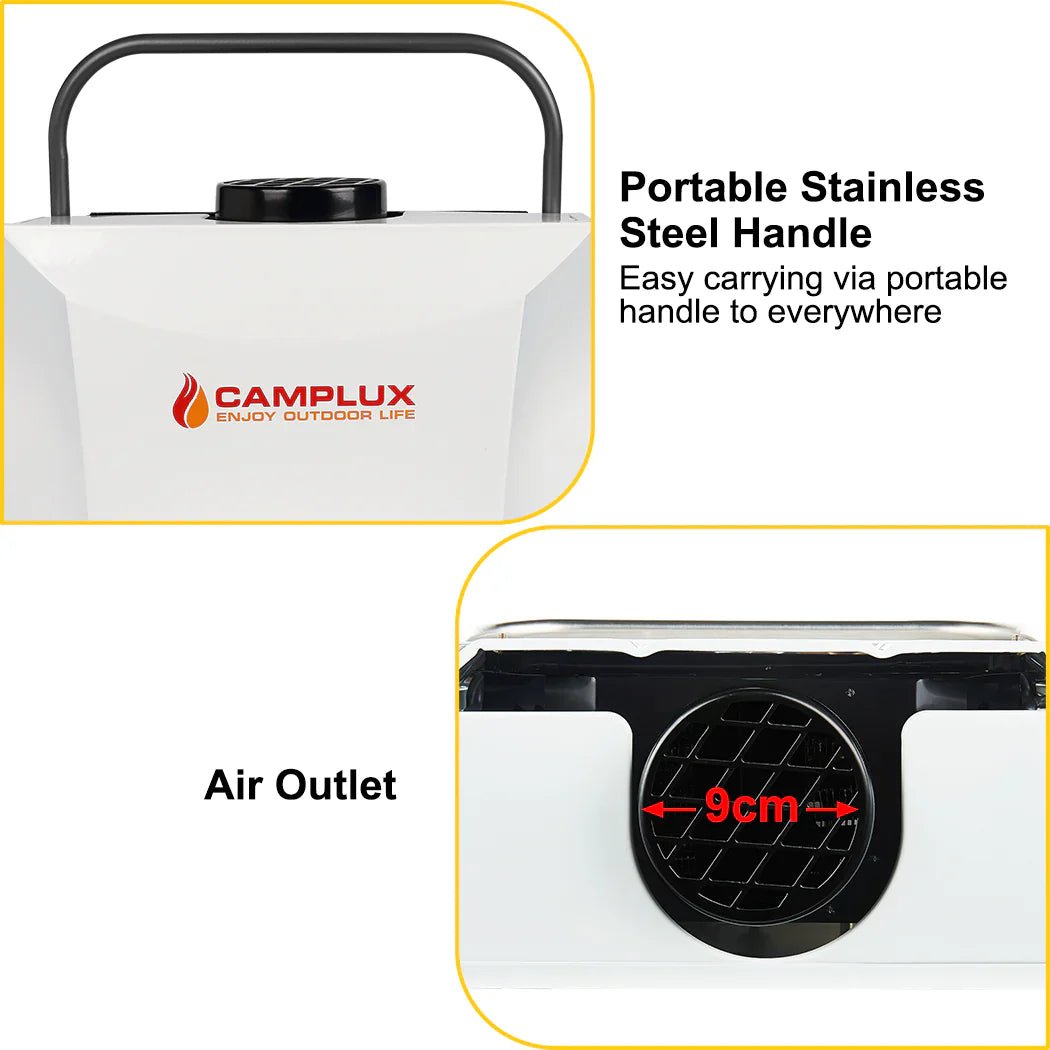 Camplux 8L Portable Gas Hot Water Heater w/ 4.3L Pump & Sink Sprayer & Shower Stand | Backcountry Sportsman