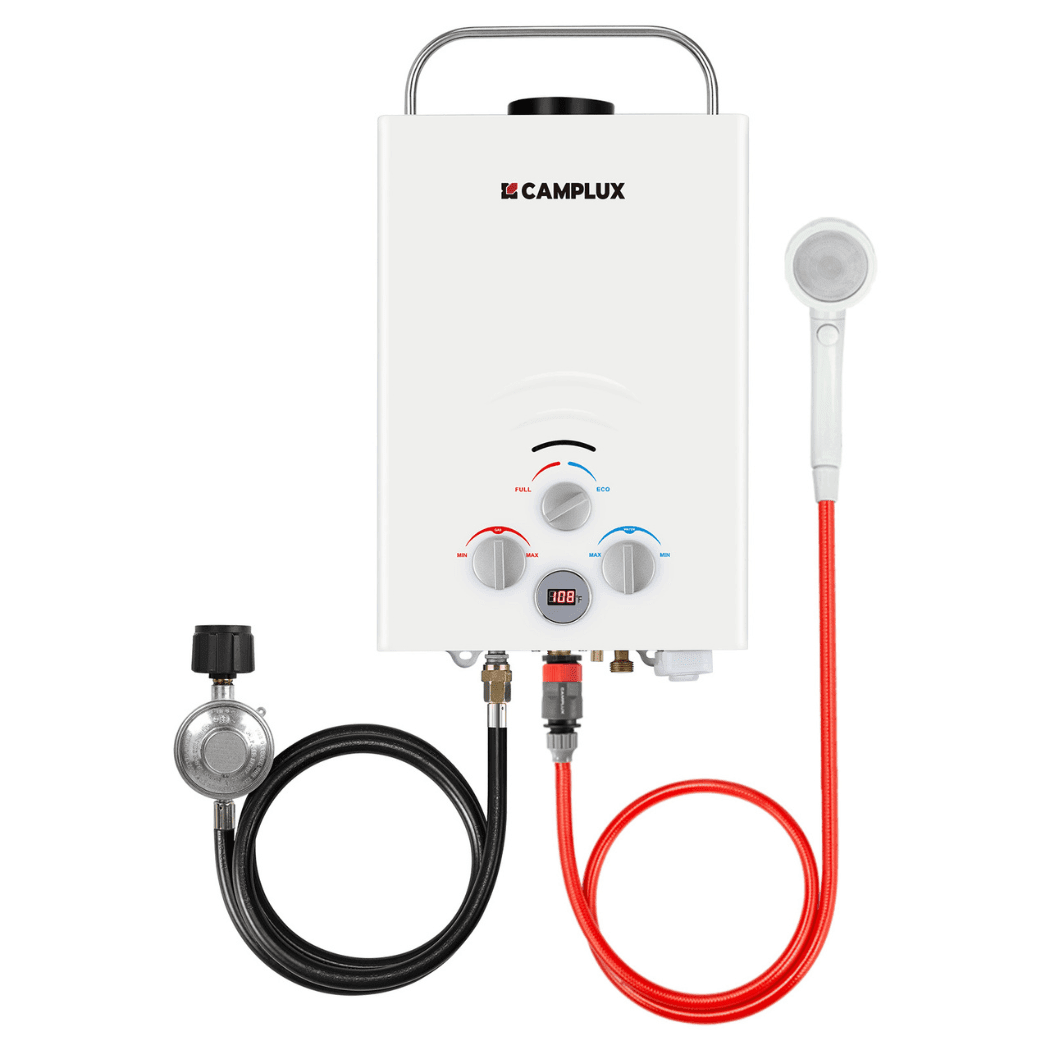 Camplux BW158 Camping Water Heater Propane | Backcountry Sportsman
