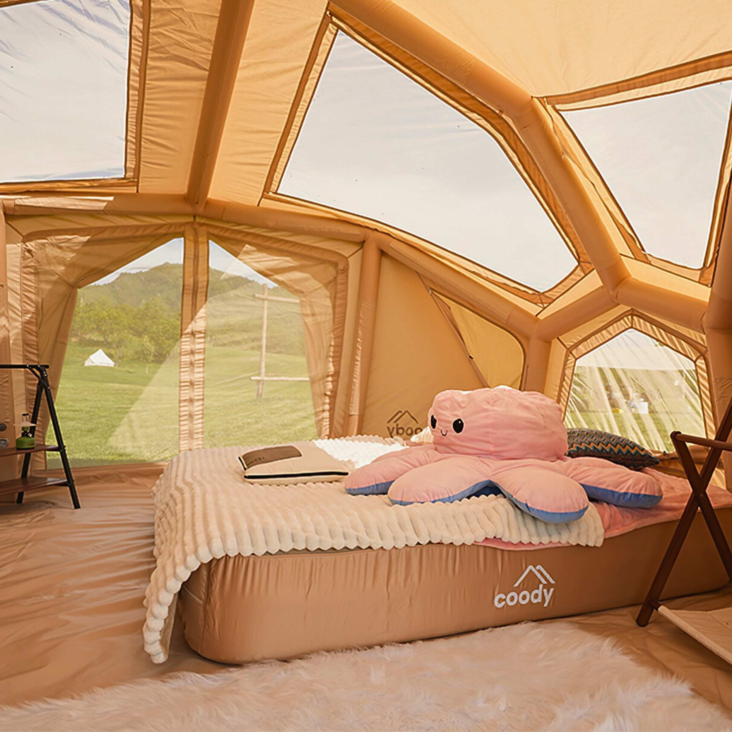 Coody | RBM Bestona Inflatable Tent for 2-4 Person (Beige) | Backcountry Sportsman