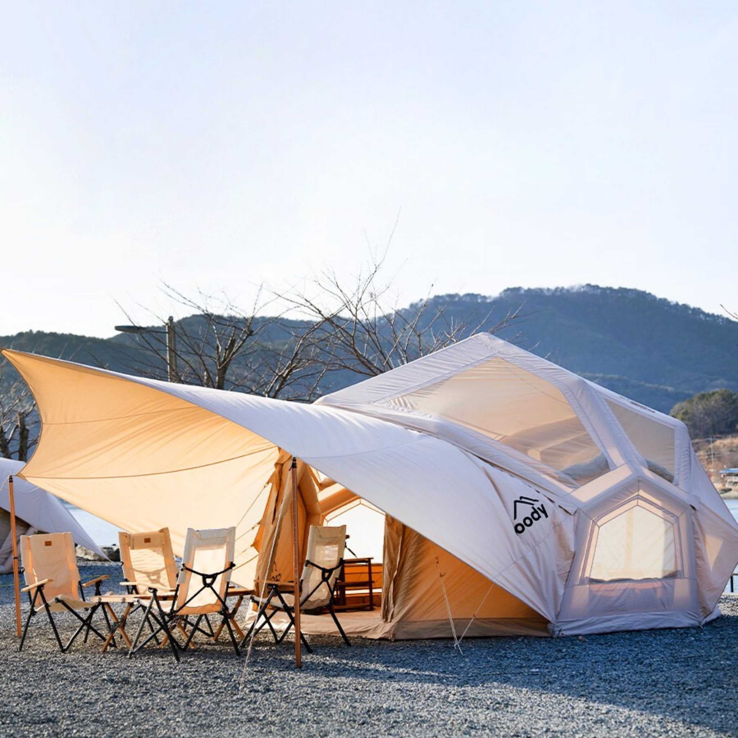 Coody | RBM Bestona Inflatable Tent for 2-4 Person (Beige) | Backcountry Sportsman