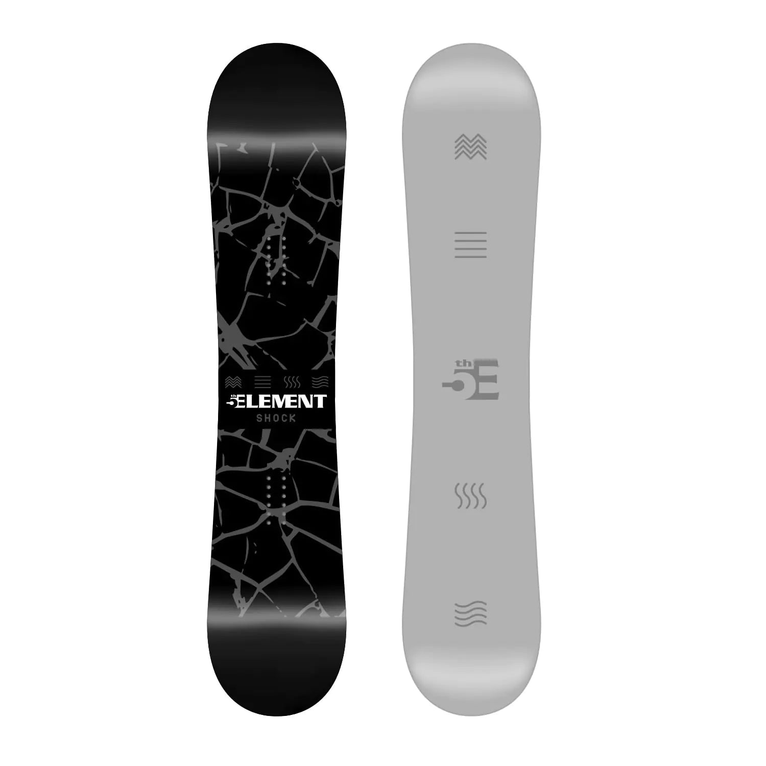 5th Element Shock Snowboard for Men-Freeride-All Mountain Designed for Beginner and Intermediate Snowboarders with Rocker-Regular and Wide- (158cm Wide) | Backcountry Sportsman