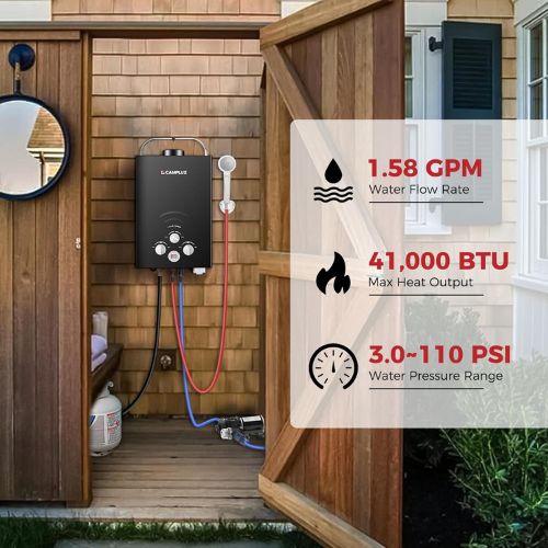 Camplux BW158BP60 Camping Water Heater With Pump Kit | Backcountry Sportsman