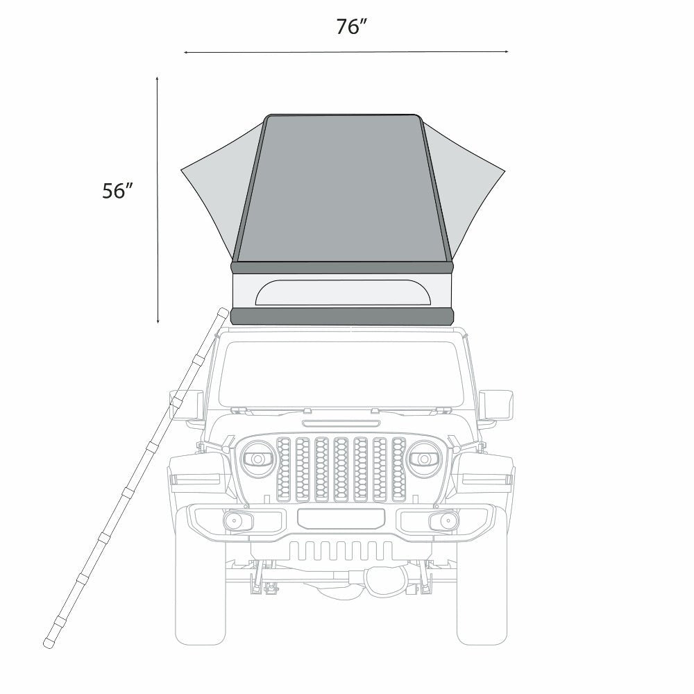 ÖVRLNDR 2P ROOF TOP TENT (Tan) | Backcountry Sportsman