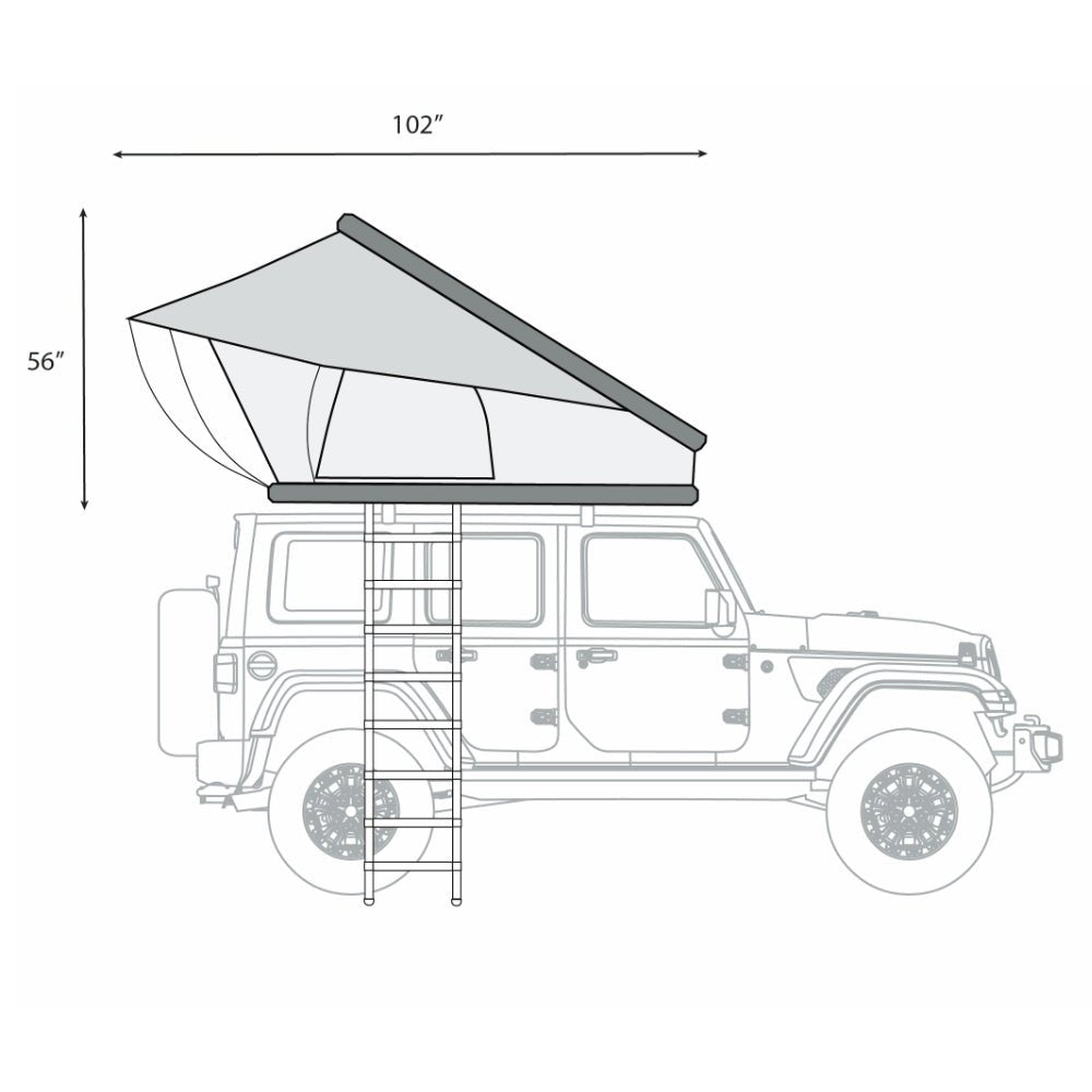 ÖVRLNDR 2P ROOF TOP TENT (Black) | Backcountry Sportsman