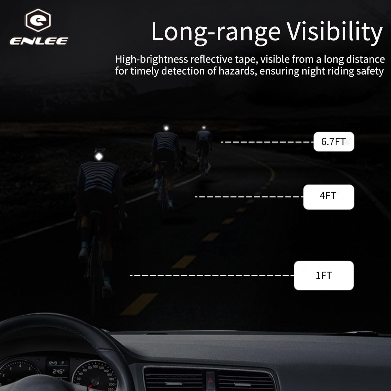 ENLEE Bicycle Reflective Stickers for Enhanced Safety - Bike Wheel Reflectors and Bicycle Stickers for Maximum Visibility E238 | Backcountry Sportsman