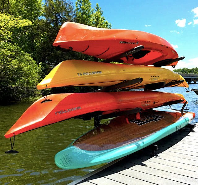 Chesapeake Kayak Storage | Adjustable Dock Rack | Over The Water | 4 Levels | Backcountry Sportsman