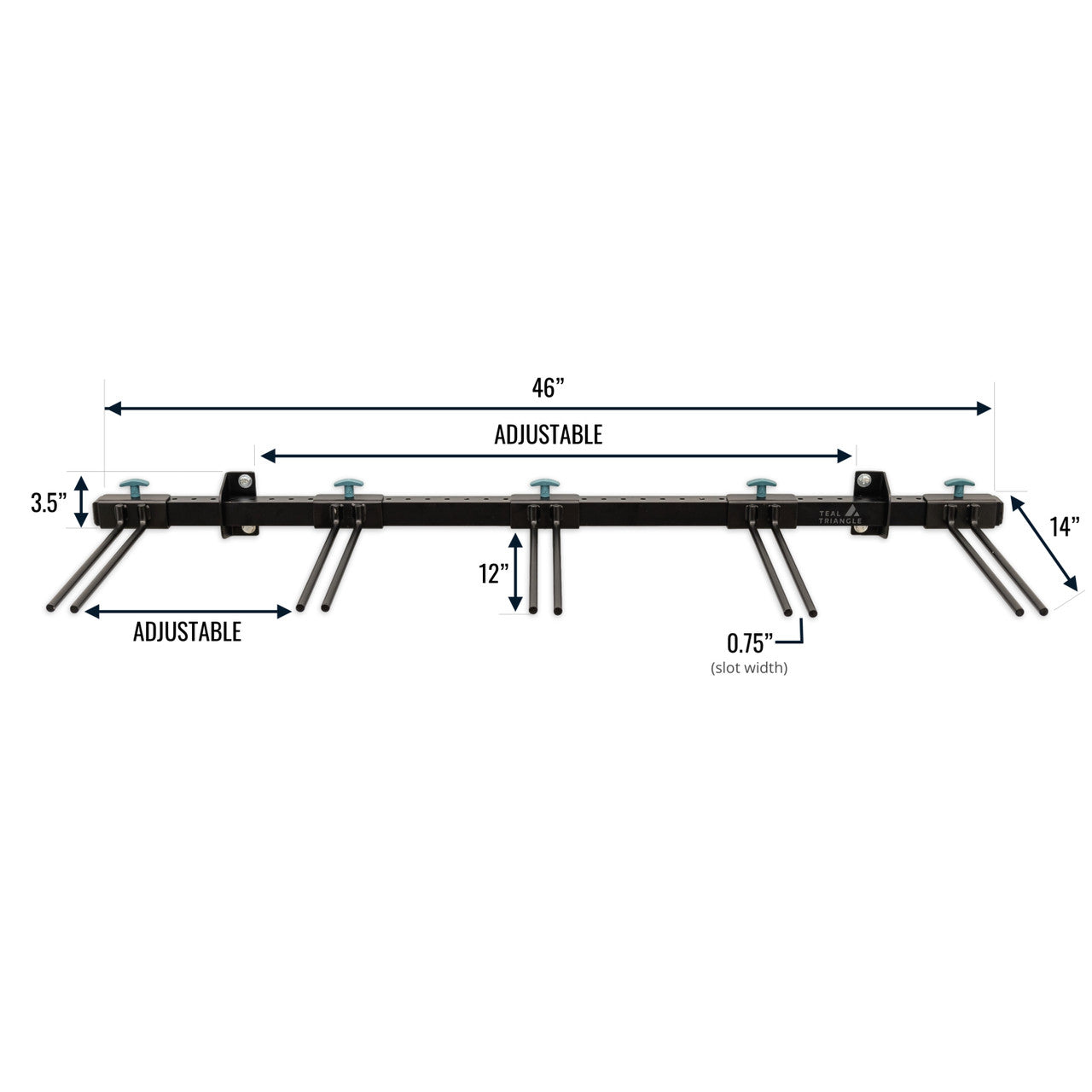 Solitude Ski Rack | Adjustable Wall Storage System | Holds 10 Pairs of Skis | Backcountry Sportsman