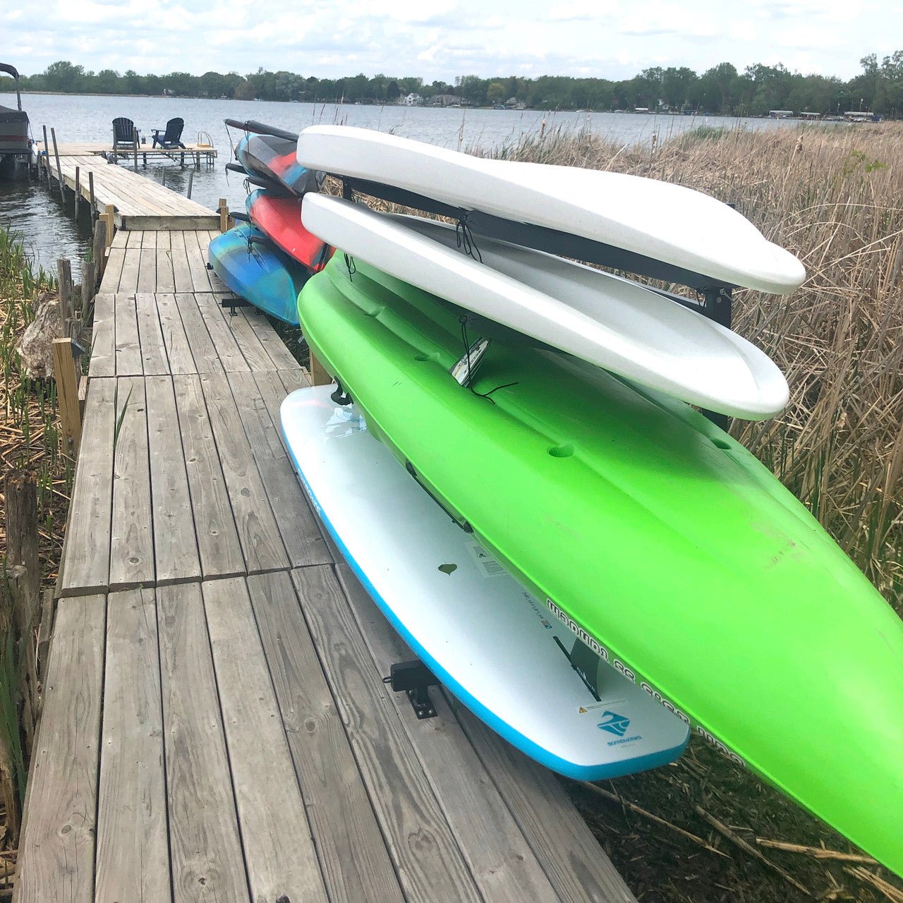 Broadwater Paddleboard Storage | Adjustable Dock Rack | Over The Water | 4 Levels | Backcountry Sportsman