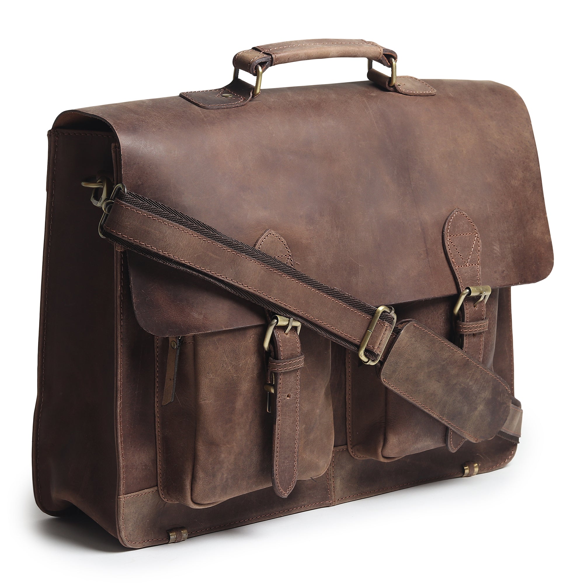 Buffalo Leather Messenger Bag | Backcountry Sportsman