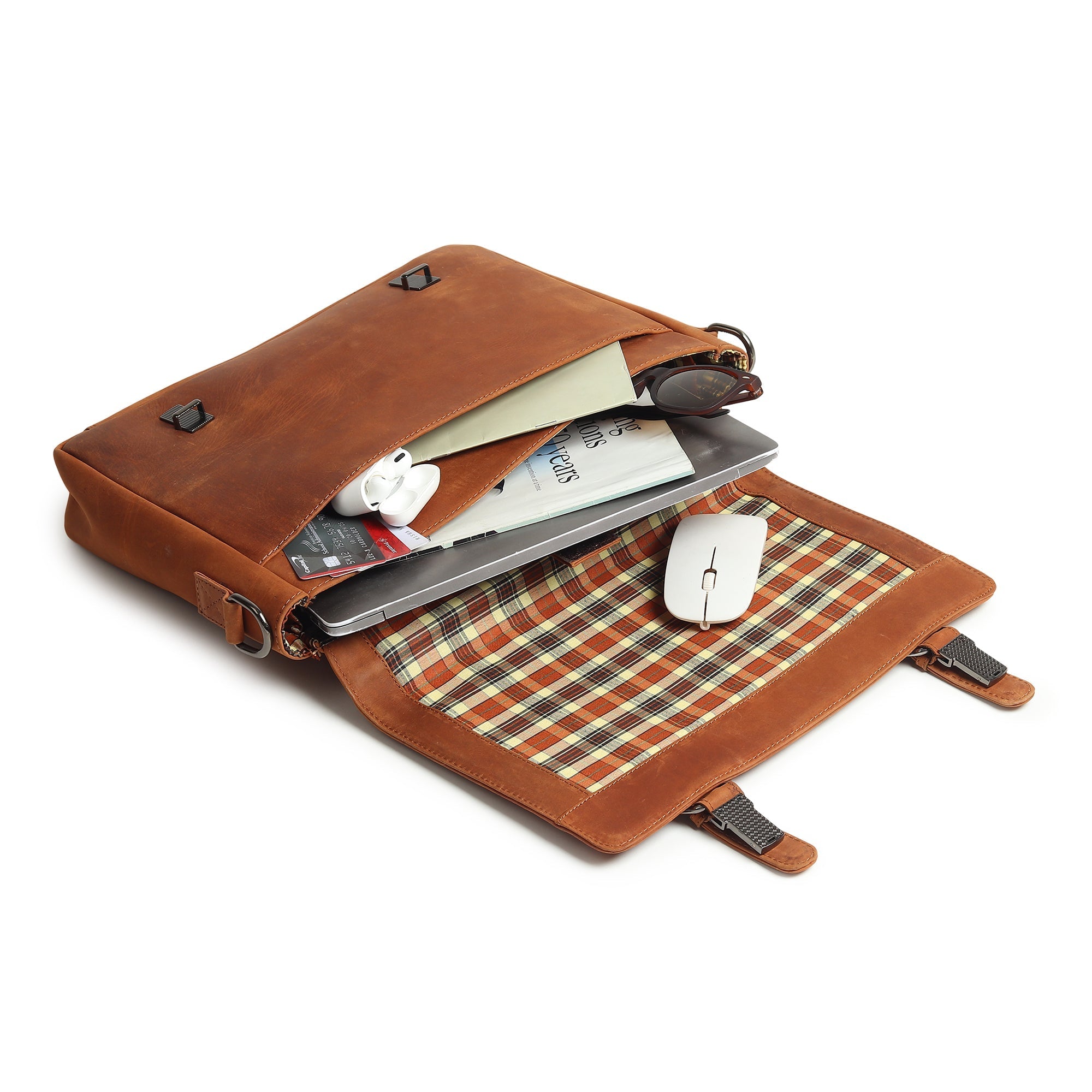 Falco Slim Leather Laptop Bag | Backcountry Sportsman