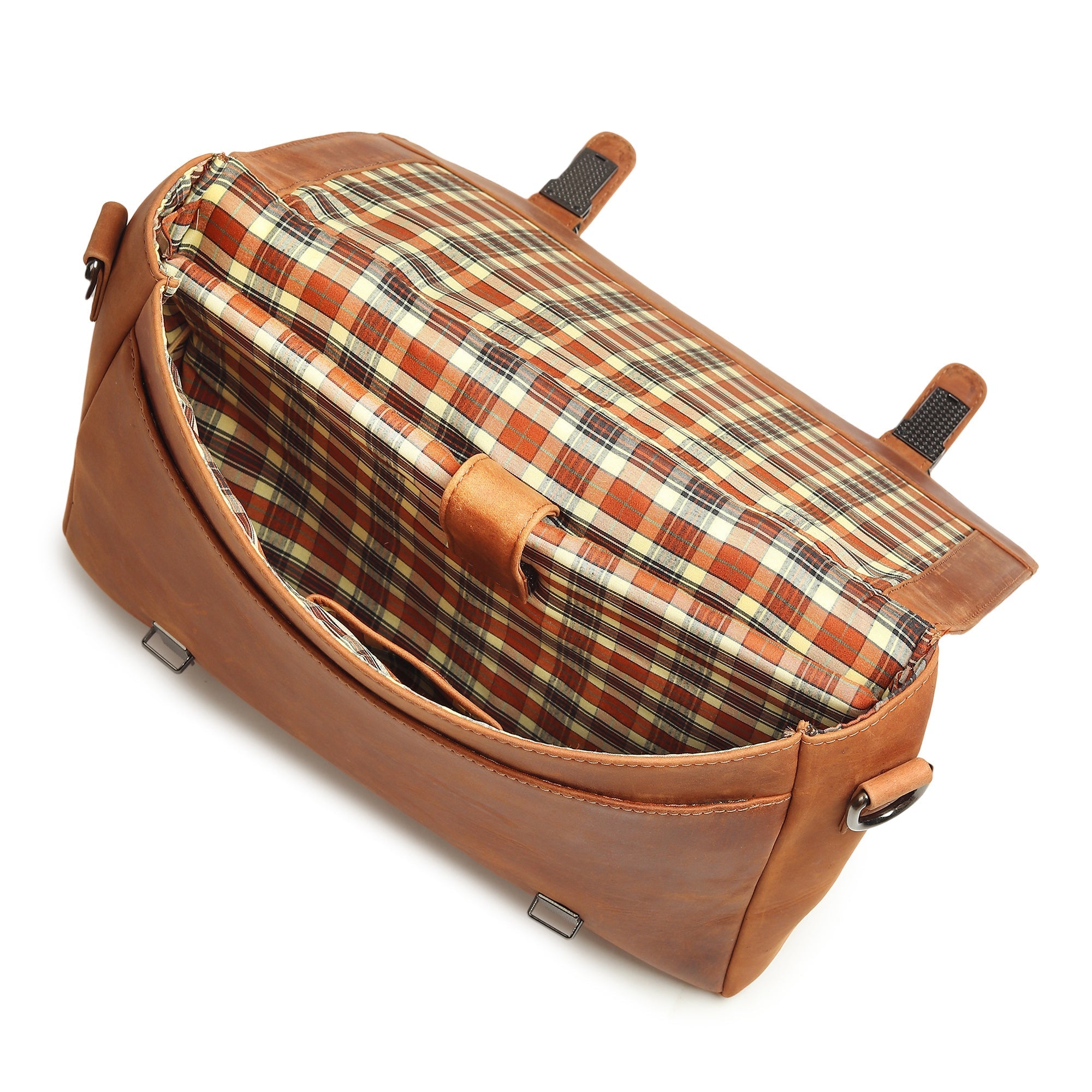 Falco Slim Leather Laptop Bag