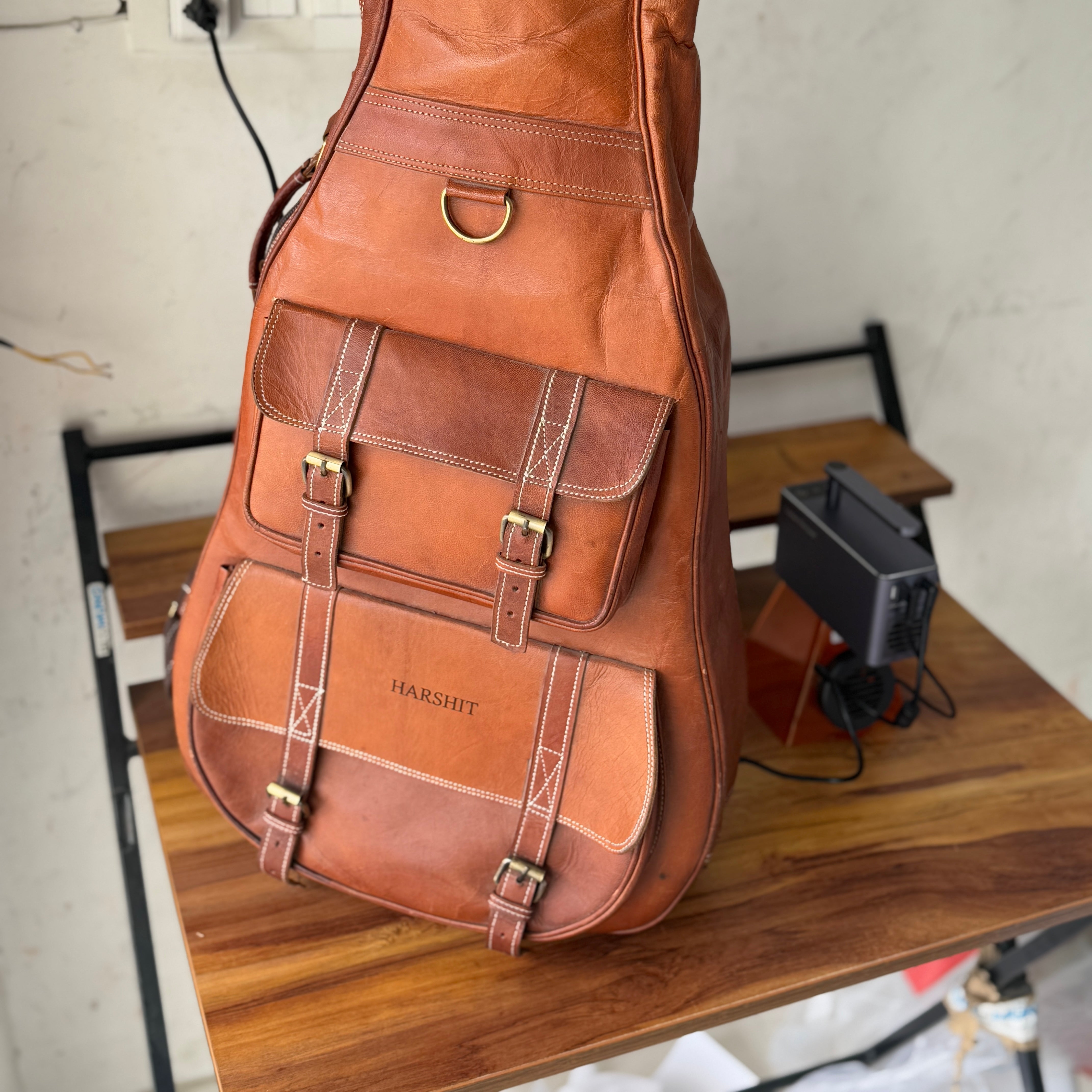 Personalized Leather Guitar Case | Backcountry Sportsman