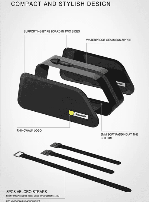 Rhinowalk 1.3L Stable waterproof Top Tube Bag- K32 | Backcountry Sportsman