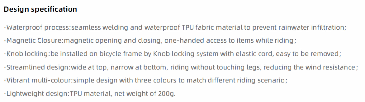 Rhinowalk Waterproof Magnetic Bicycle Top Tube Bag-2L, K33 | Backcountry Sportsman