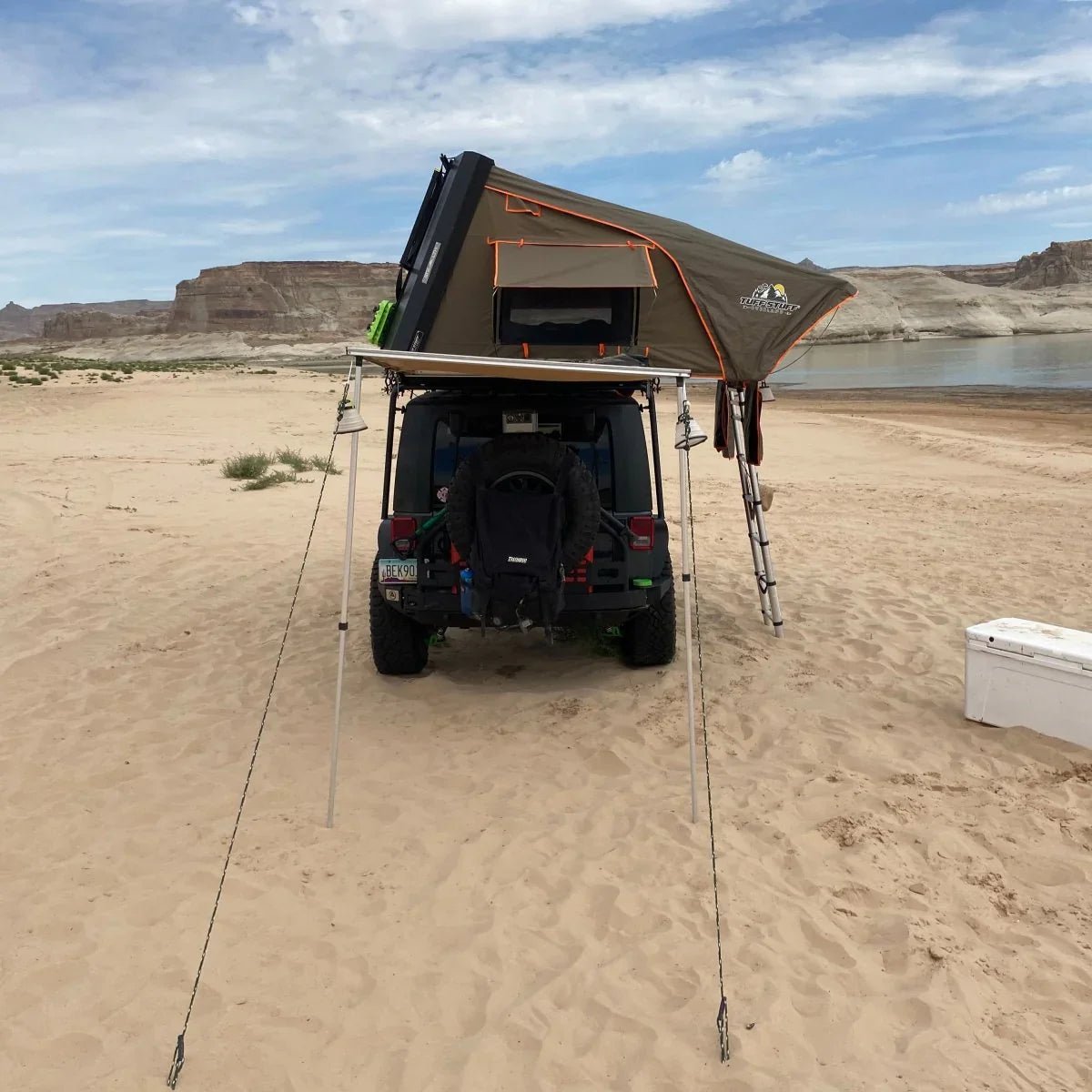 Stealth Hardshell Rooftop Tent – Aluminum – 3 Person – Black – Low-Profile Overland Tent | Backcountry Sportsman
