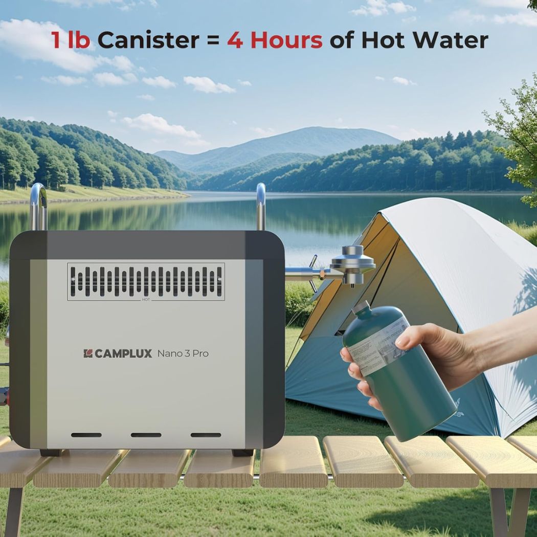 Camplux Nano 3 Pro Portable Propane Hot Water System | Backcountry Sportsman
