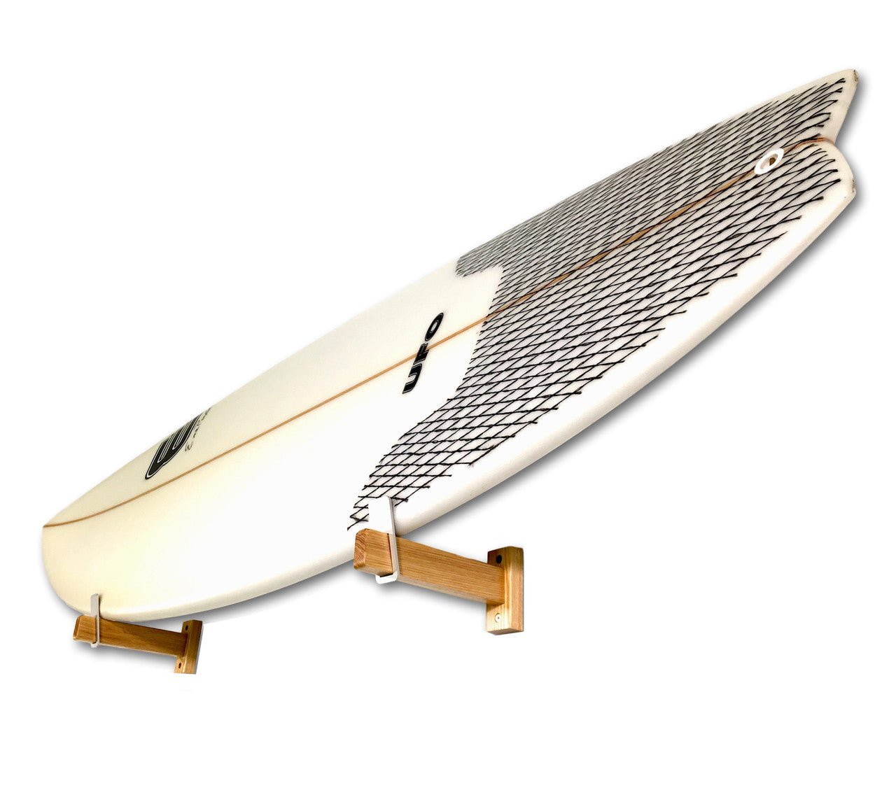 Solid Oak Surfboard Display | Minimalist Wood Rack | Holds 20 lbs | Backcountry Sportsman