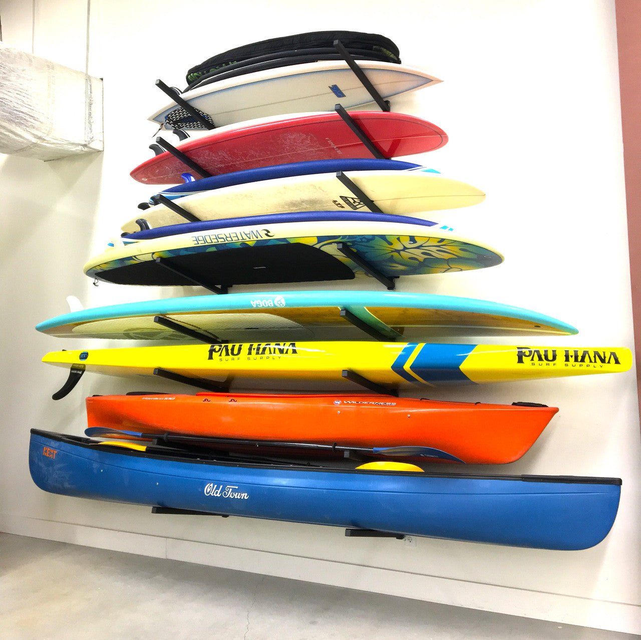 Indoor Wall Rack |  46 Inch Adjustable Height | Kayak & SUP | Backcountry Sportsman