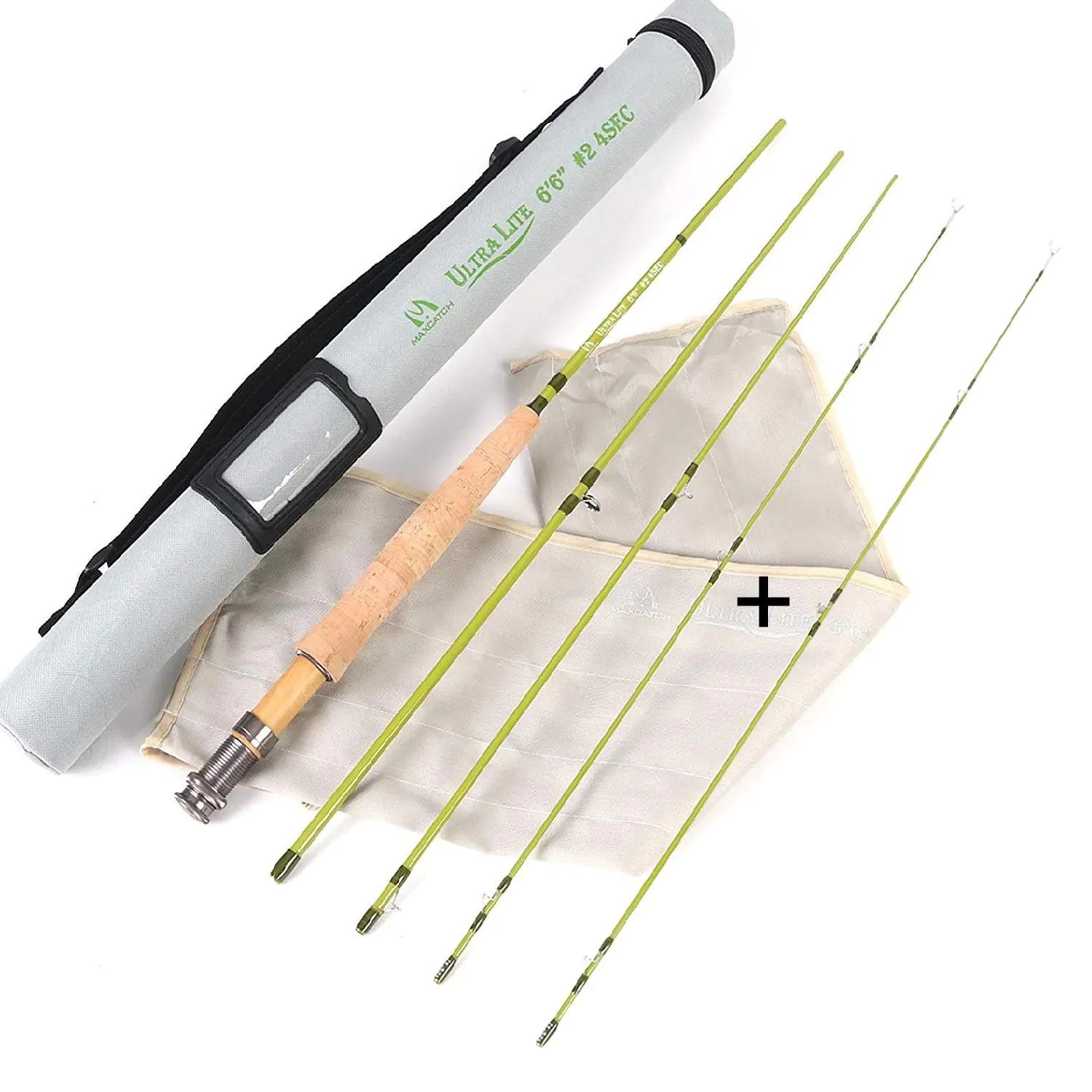 Maxcatch Ultra-Lite Fly Rod for Stream River Panfish/Trout Fishing 1/2/3 Weight and Combo Set Available (Ultra-lite Fly Rod+ A Spare Tip Section 76 3wt 4pcs) | Backcountry Sportsman