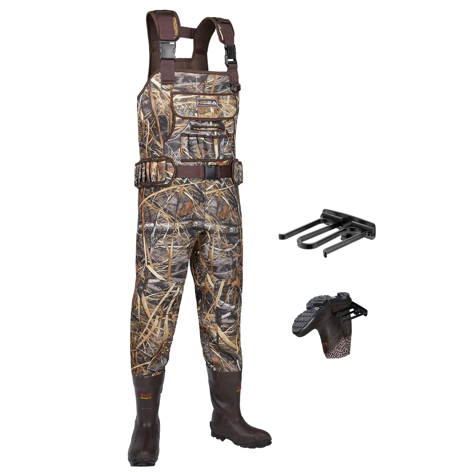 HISEA Hunting Waders Neoprene Chest Waders for Men with 800G Insulated Boots Waterproof Neoprene Bootfoot Waders | Backcountry Sportsman